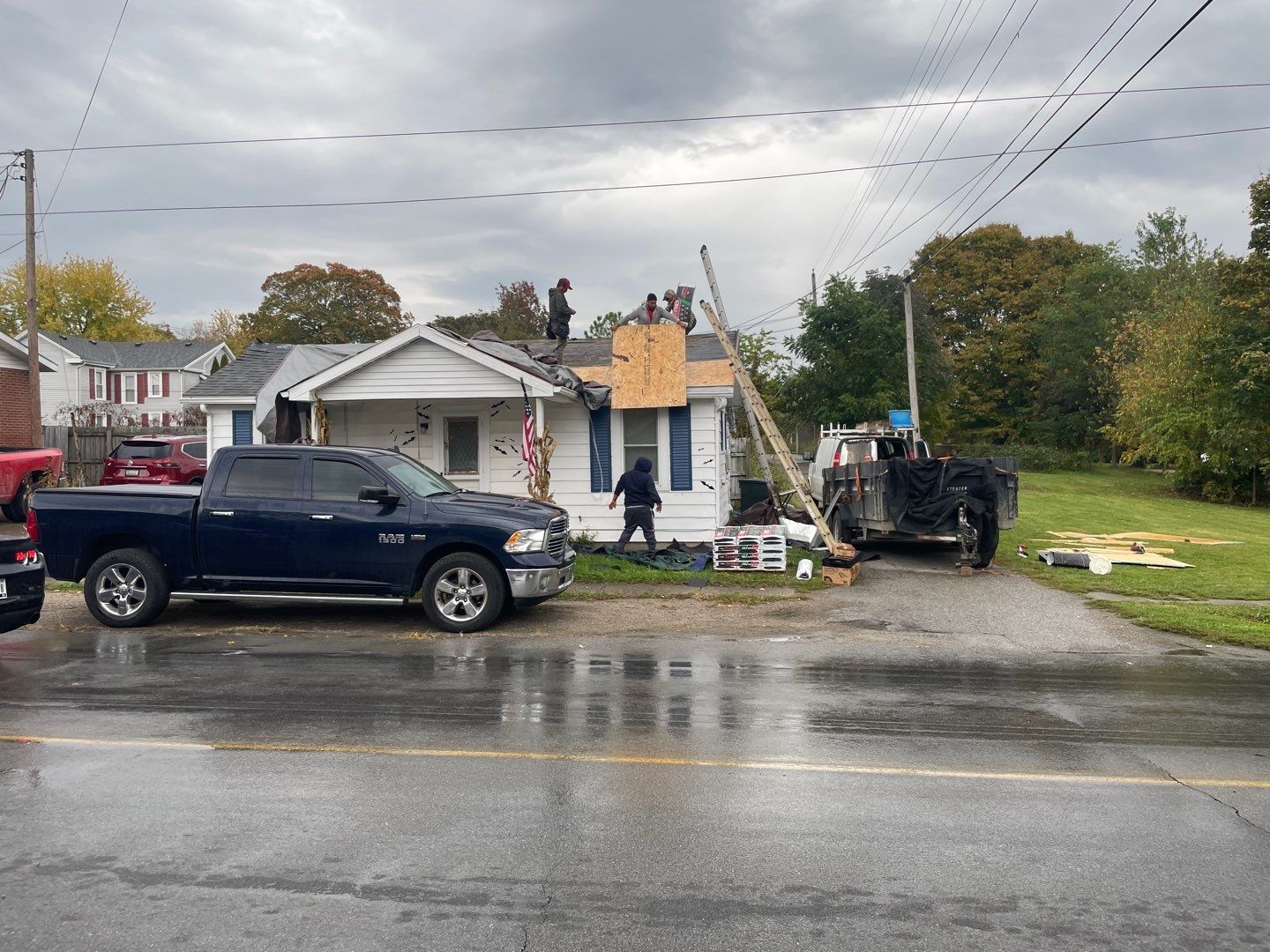 Residential Roofing Installation using Titan Thunderstorm Gray by Storm Contracting 