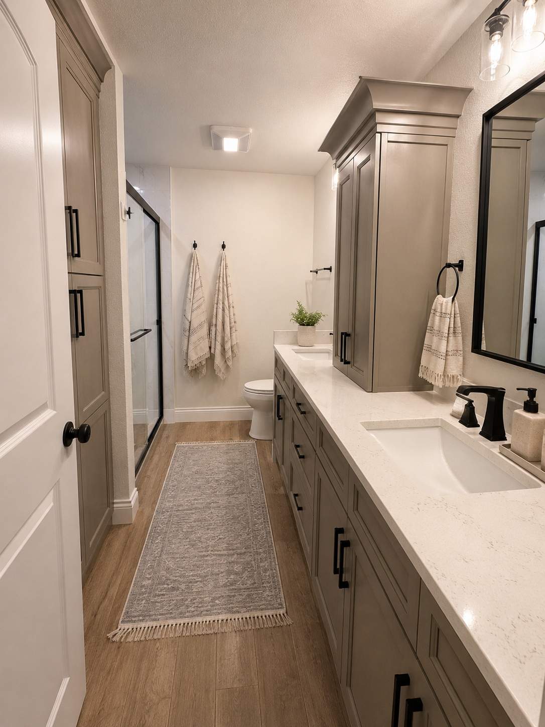 Northwest San Antonio Bathroom Remodel with Custom Storage & Walk-In Shower by Legacy Bath and Kitchen