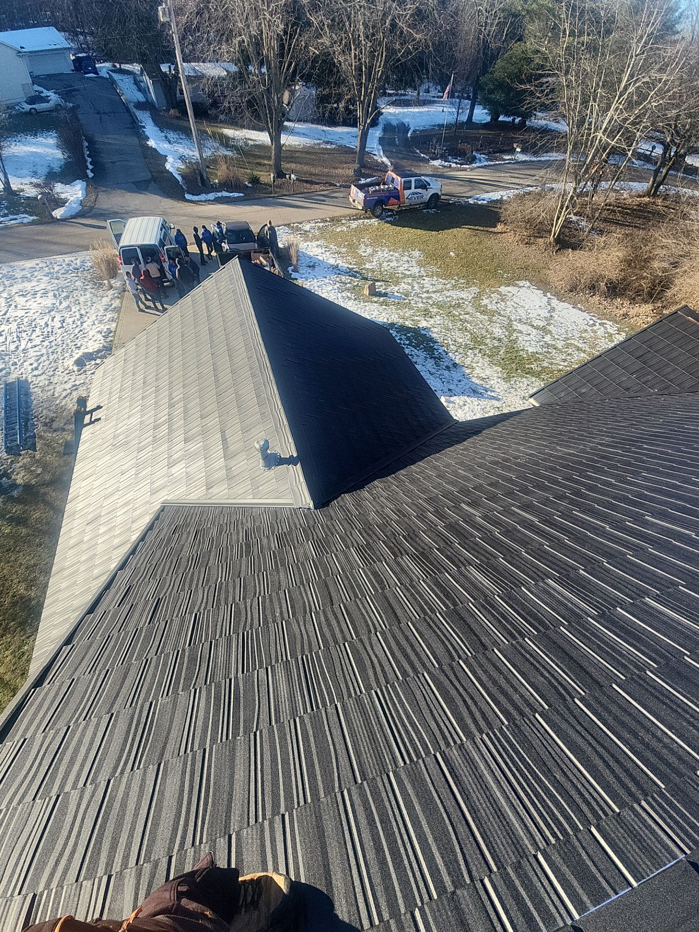 Metal Shake Shingle Roof and Gutter Installation in Angola, Indiana by 4Ever Metal Roofing