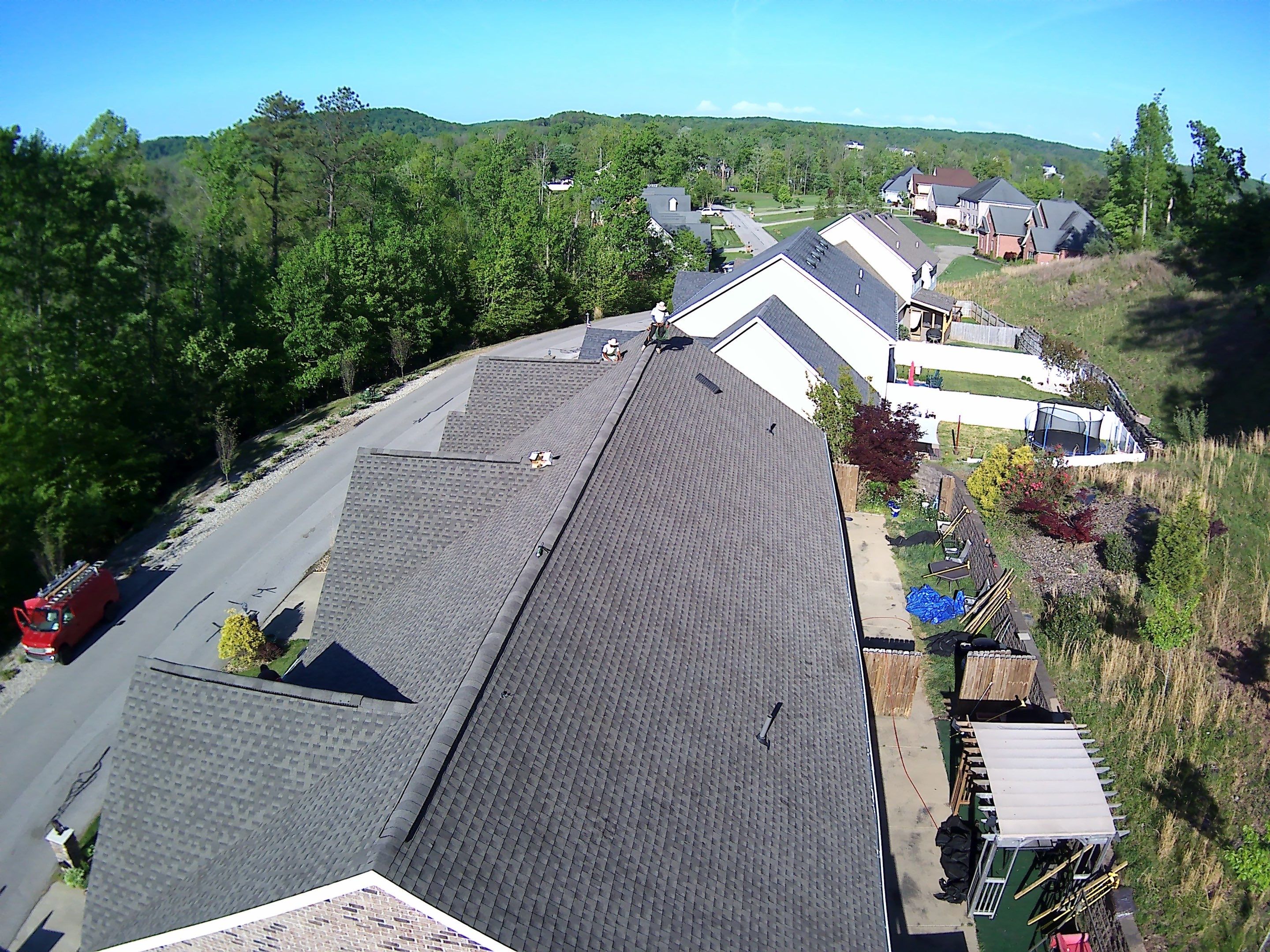 Residential Roofing Installation using GAF Timberline HDZ Weatherer Wood by Rainstoppers Roofing
