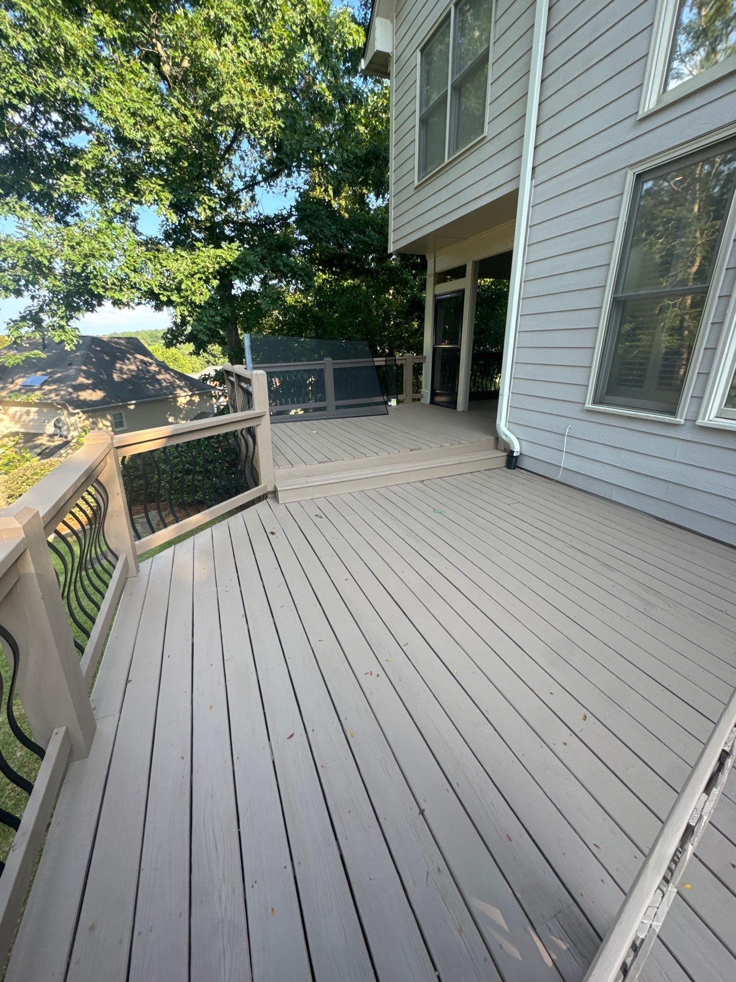 Elevated Covered Deck Construction and Porch Remodel in Mableton by Swift Home Renovations