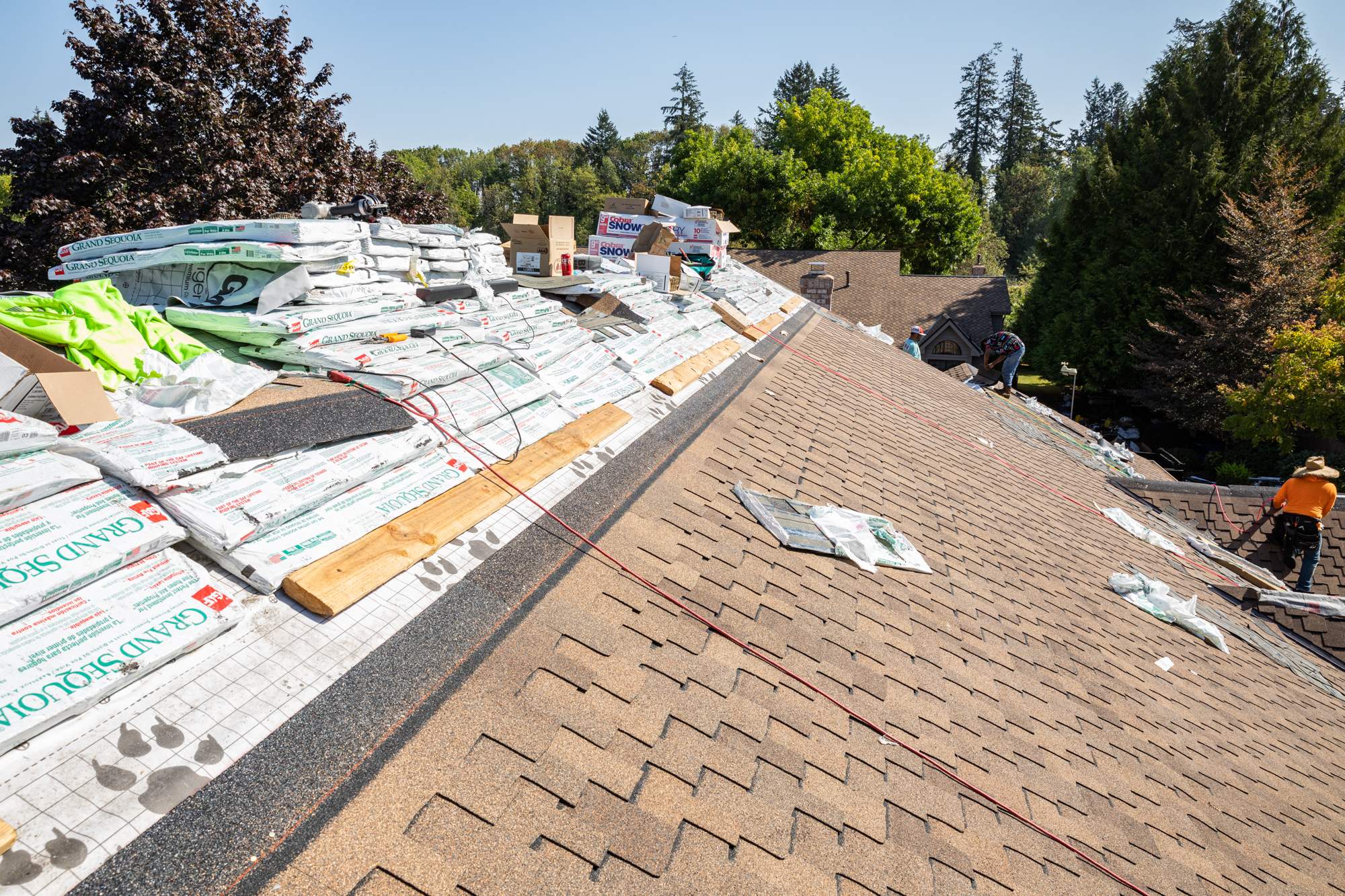Large HOA Reroof project by Hawthorne General Construction