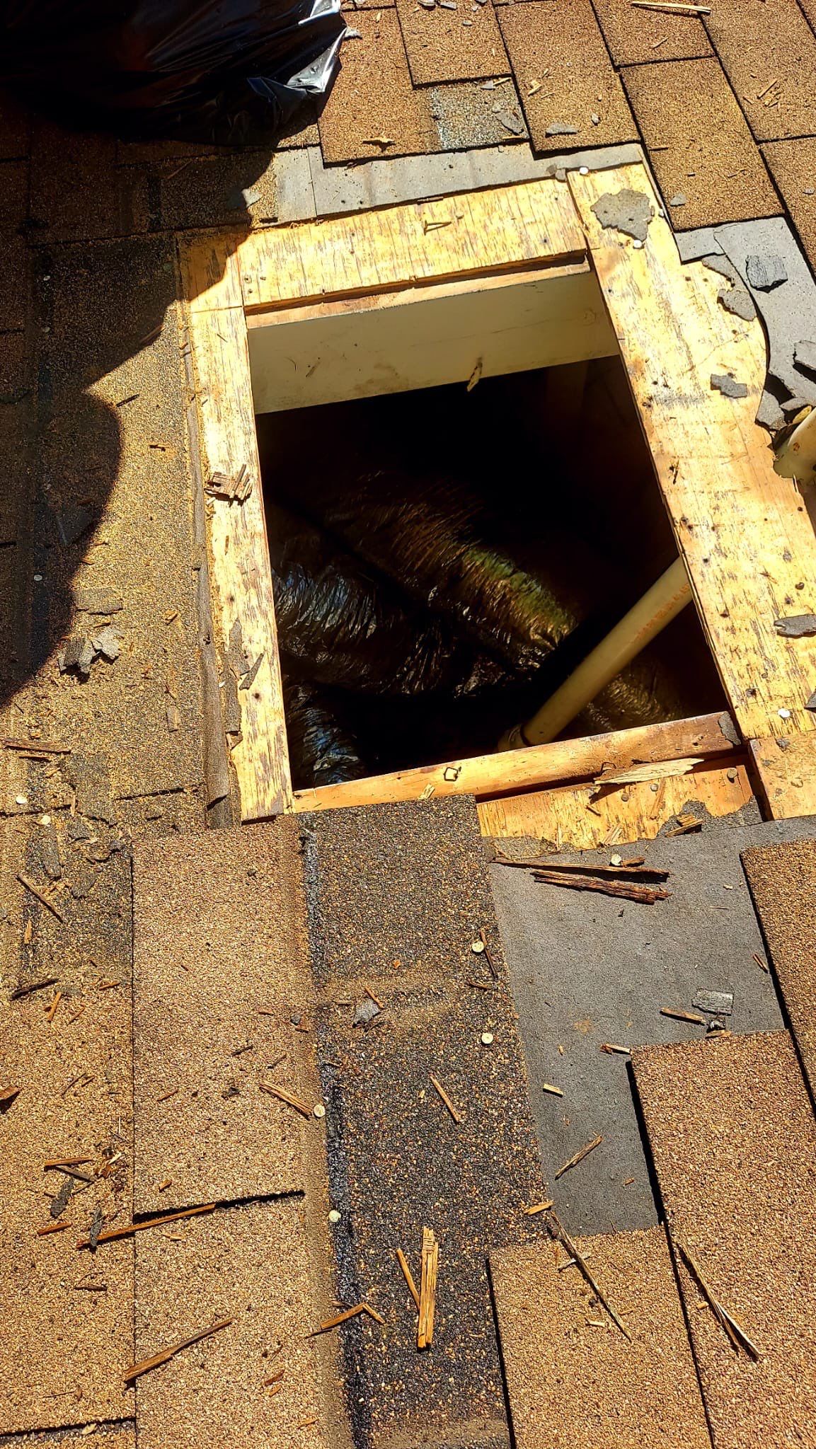 Hail Damage using Owen's Corning Duration (Lifetime) Shingles by Roof Repair Company