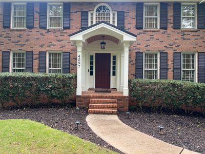 Exterior Entryway and Trim Renovation for Smyrna Brick Colonial