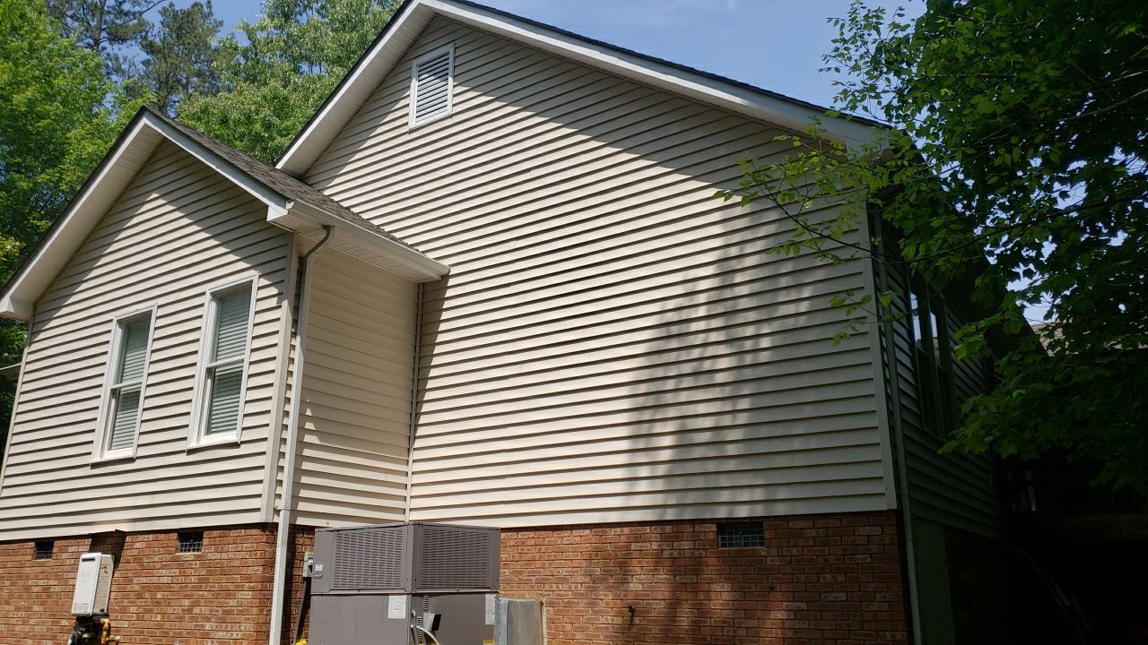 House Wash using cleaner by Power Wash Masters LLC