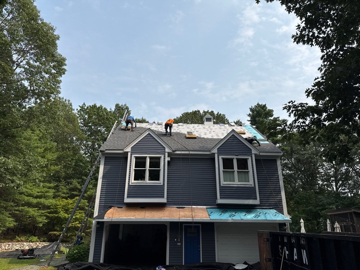 Solar-Ready Roof Replacement with GAF Pewter Gray Shingles & VELUX Skylights by Sensible Home Solutions
