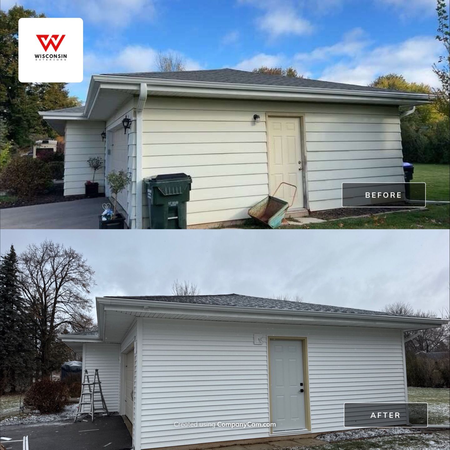 Project in New London by Wisconsin Exteriors