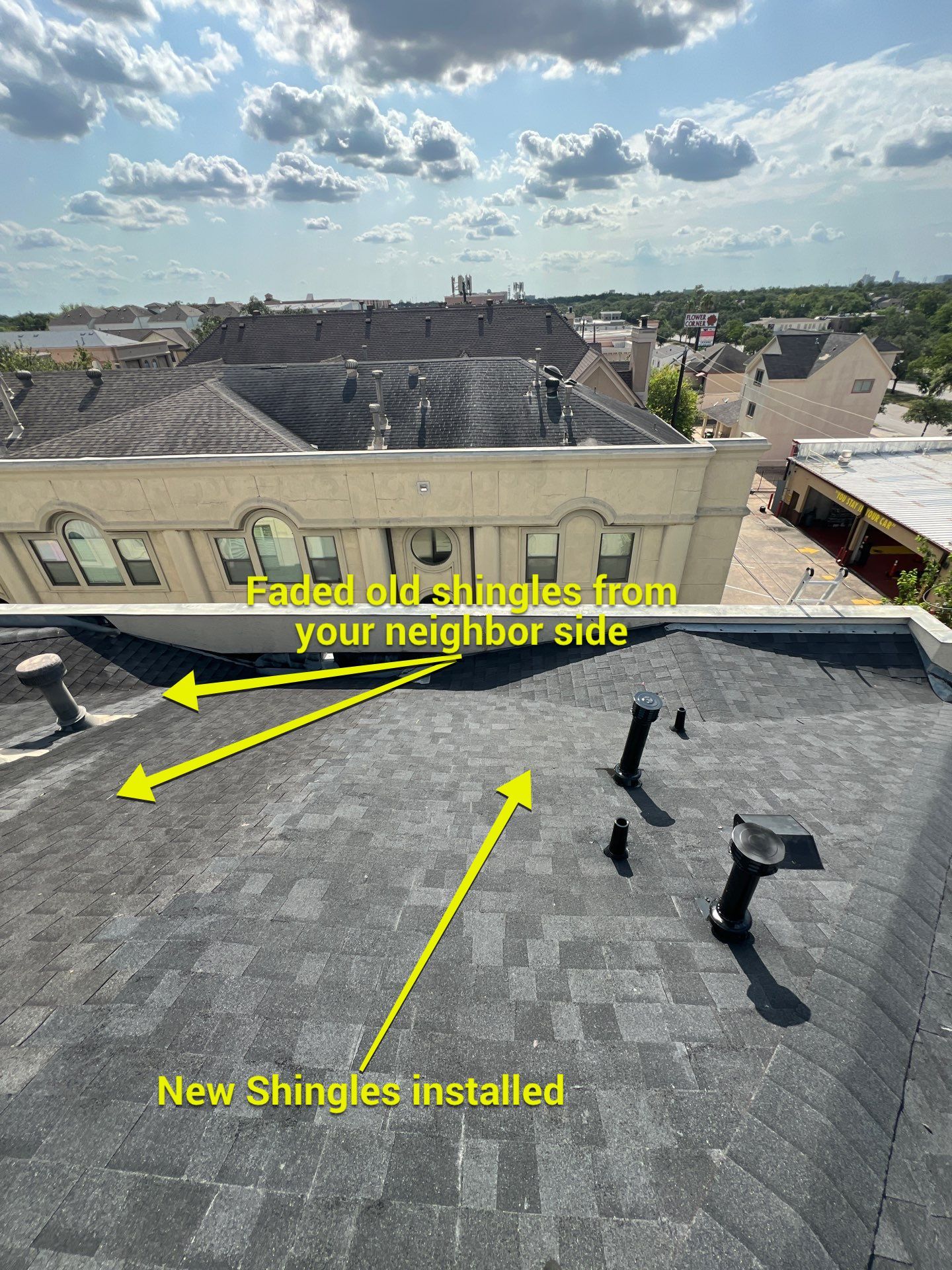 Residential Roofing Installation using Owen's Corning Duration (Lifetime) Shingles by Roof Repair Company