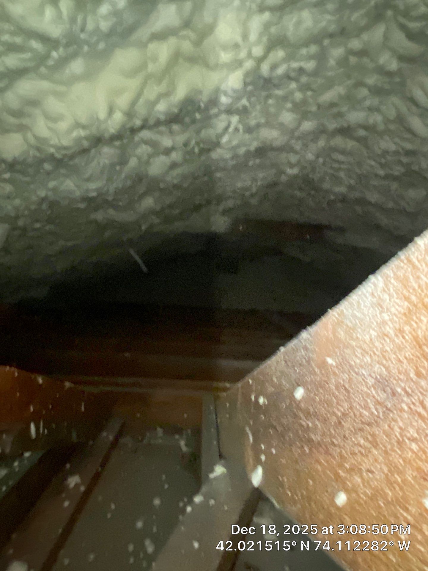 Attic Insulation using open cell spray foam by NYS Foam & Energy