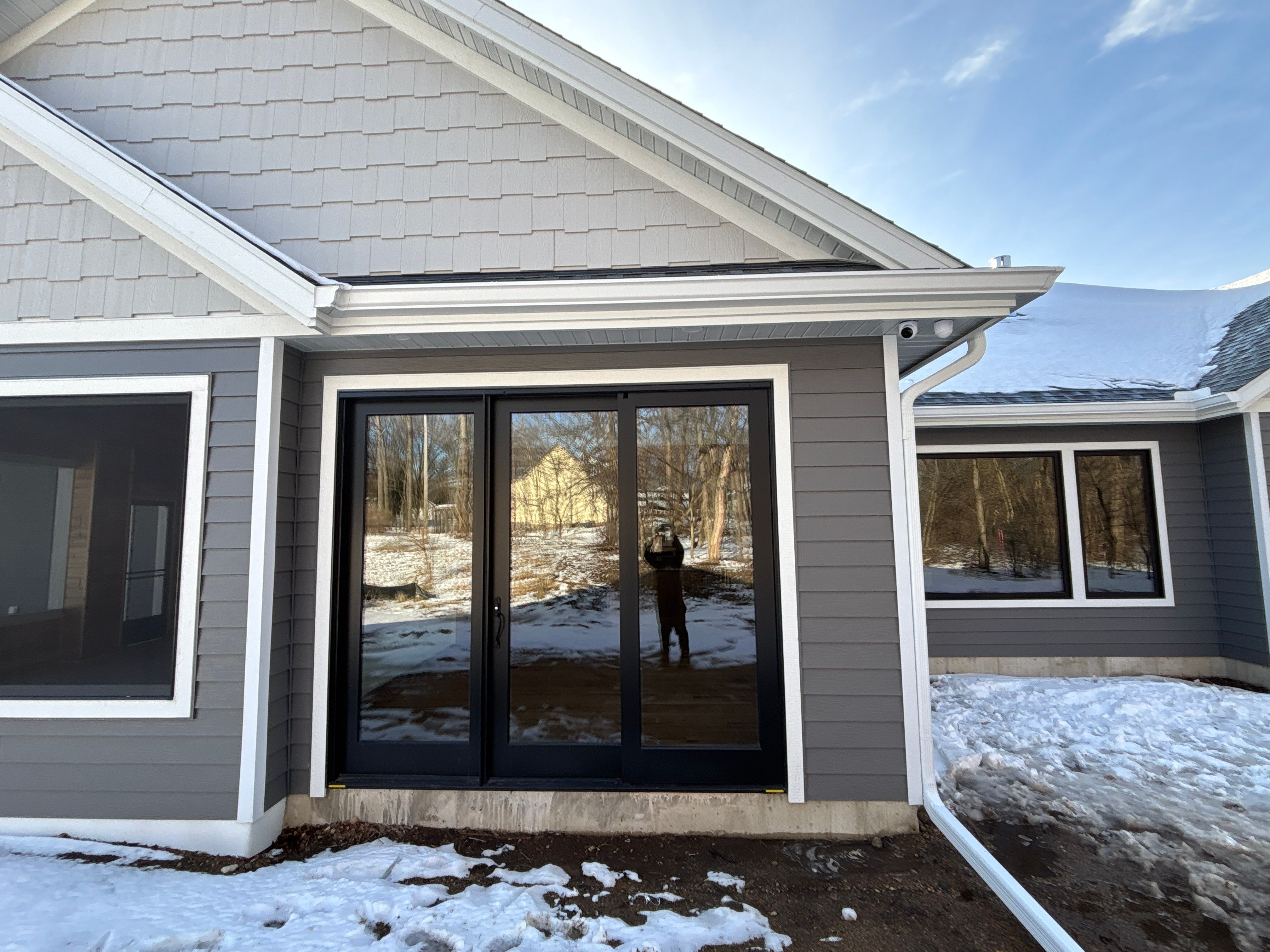 White Seamless Gutter and Gutter Guard Installation in Annandale by Next Level Seamless Gutters / Exteriors Inc.