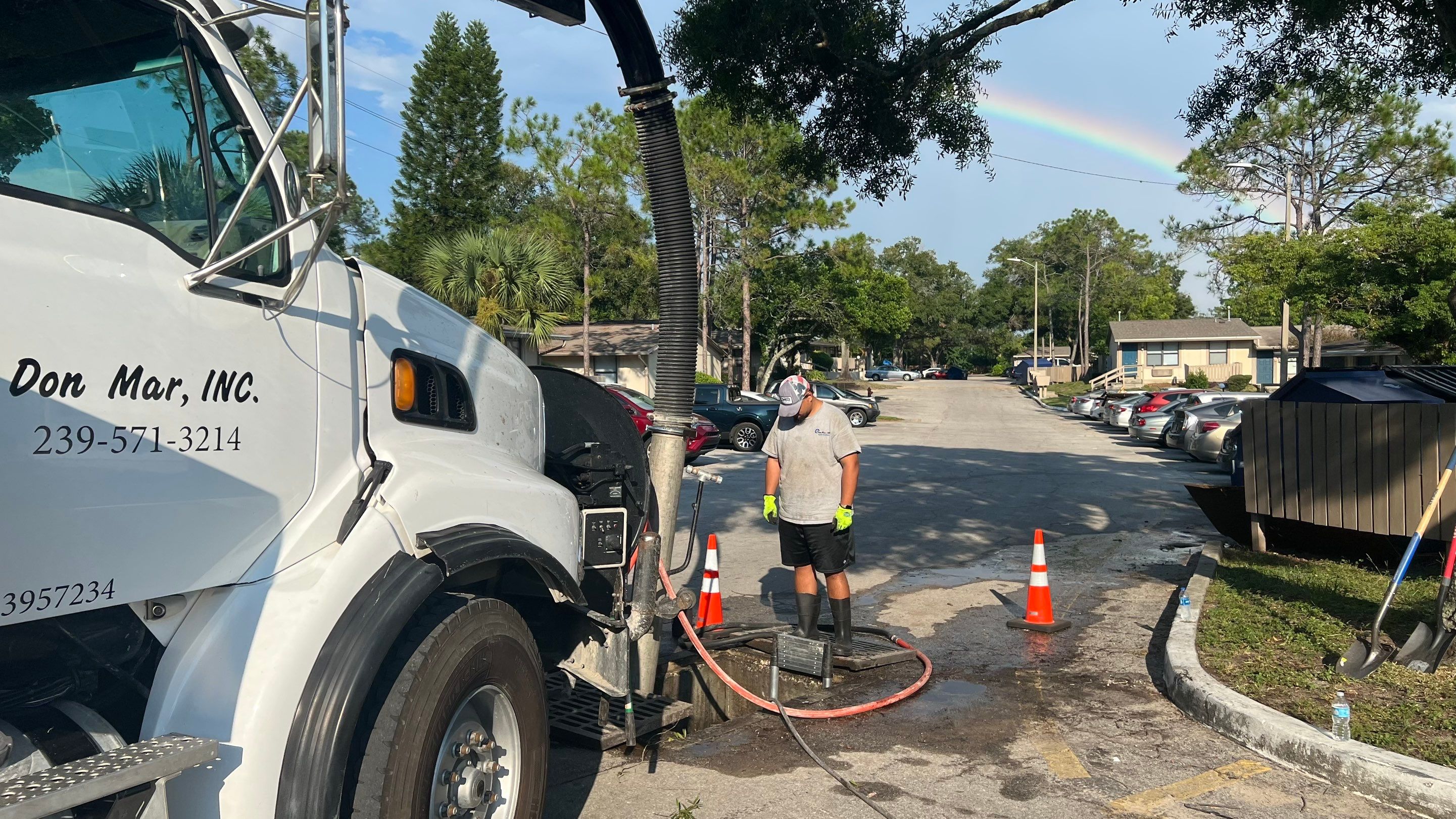 Apartment Complex Storm Water System Cleaning and Maintenance by Don Mar, Inc. Storm Water Solutions