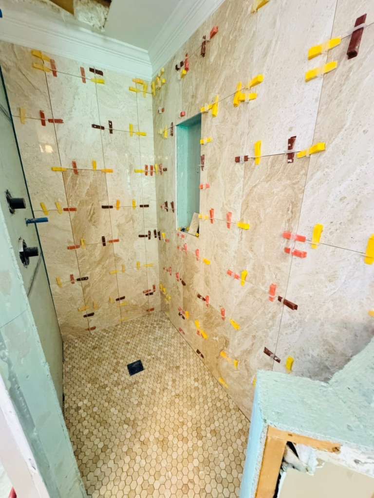Master bathroom renovation using Free standing tub by Prudencio