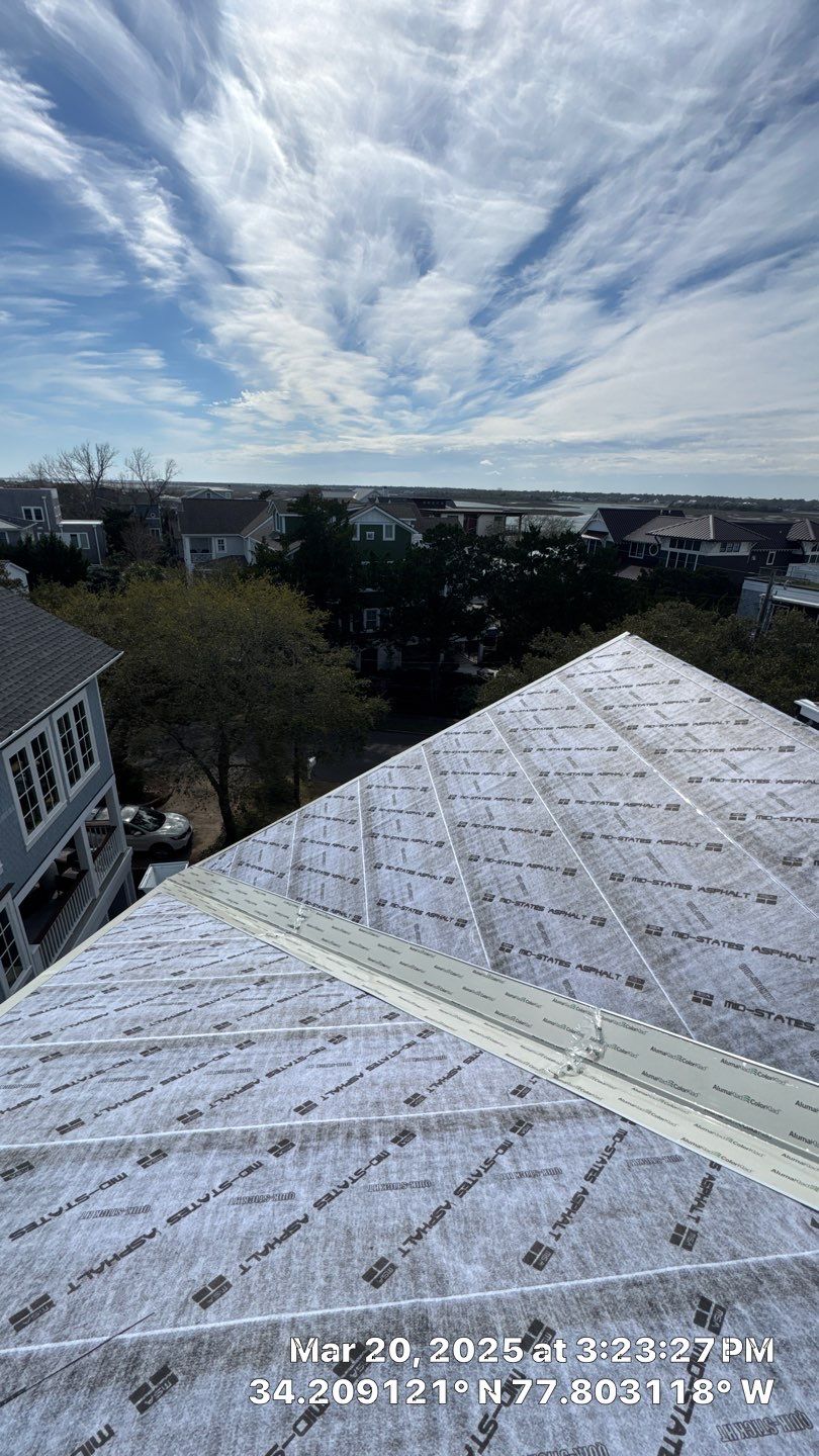 Standing Seam Metal Roof Installation- Wrightsville Beach, NC by Summit Roofing 