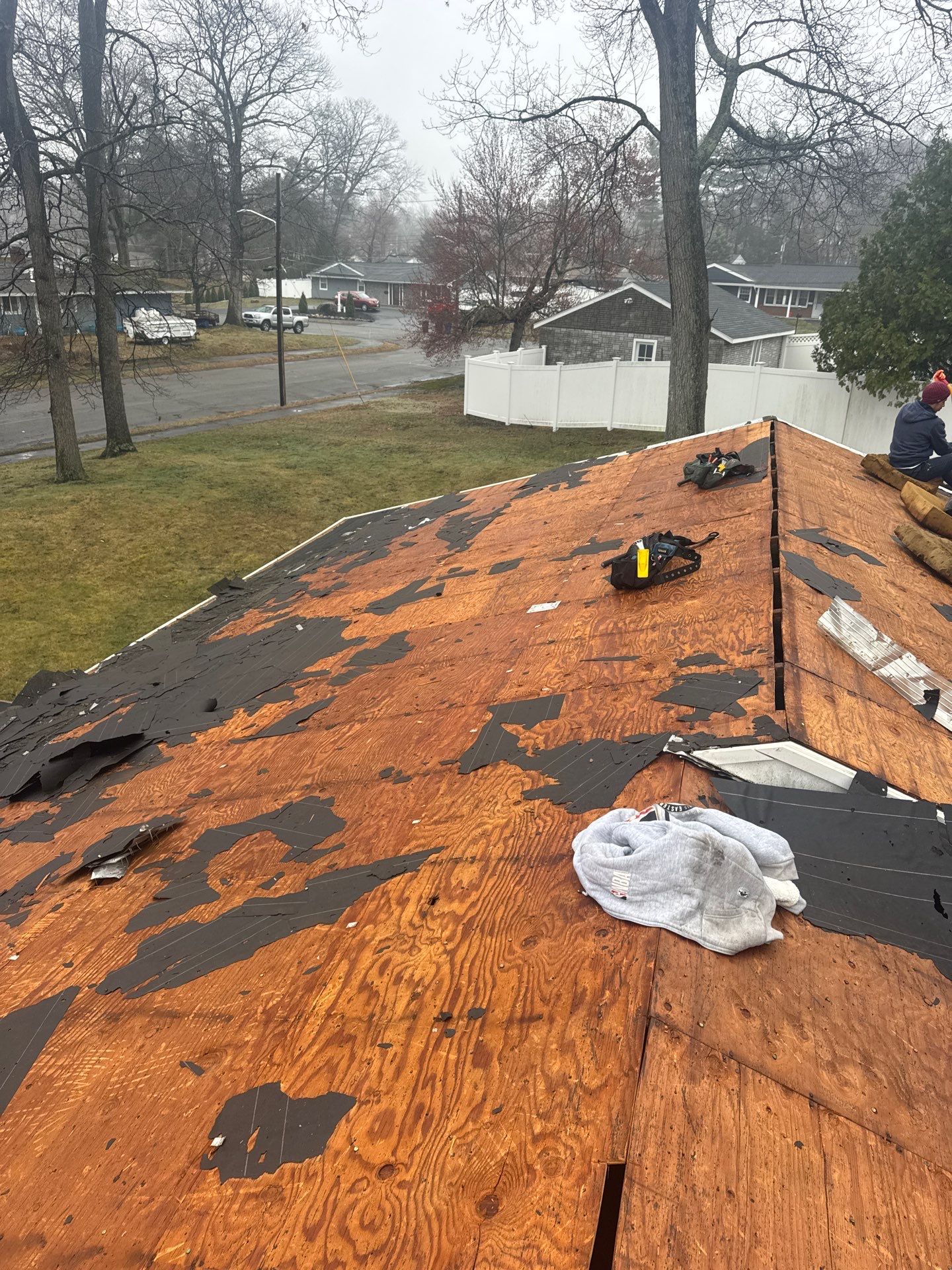.Full Roof Replacement, Plywood Decking & EPDM System in Peabody by Mighty Dog Roofing of Greater Middlesex County