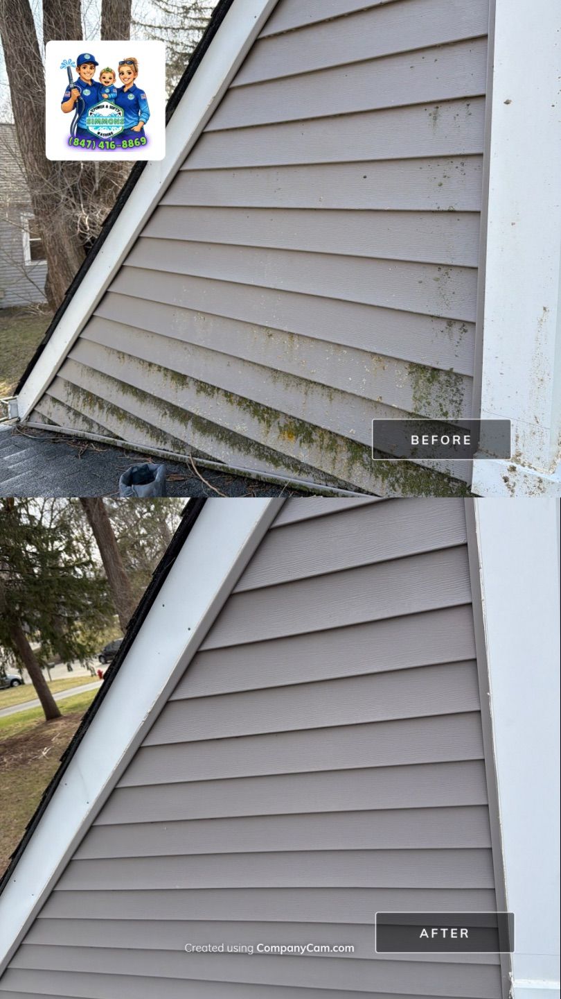 Project in Island Lake by Simmons Power & Soft Washing