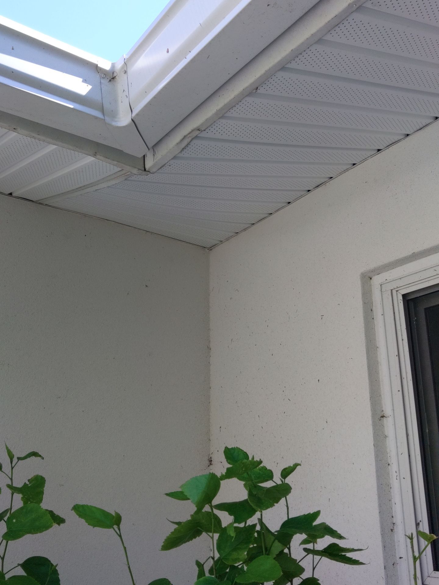 Soffit White Vinyl Installation FL by Gutter Professors