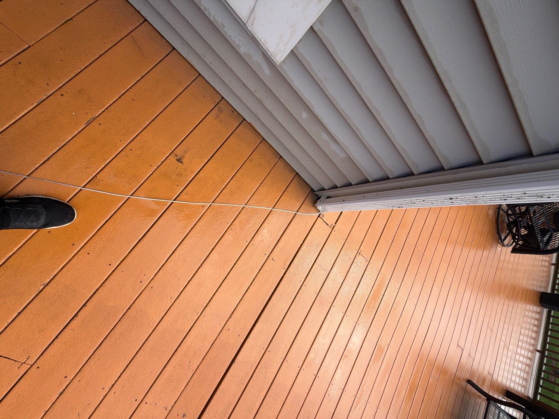 Elevated Wood Deck Refinishing and Railing Restoration in Waukesha by OCS Contracting Services