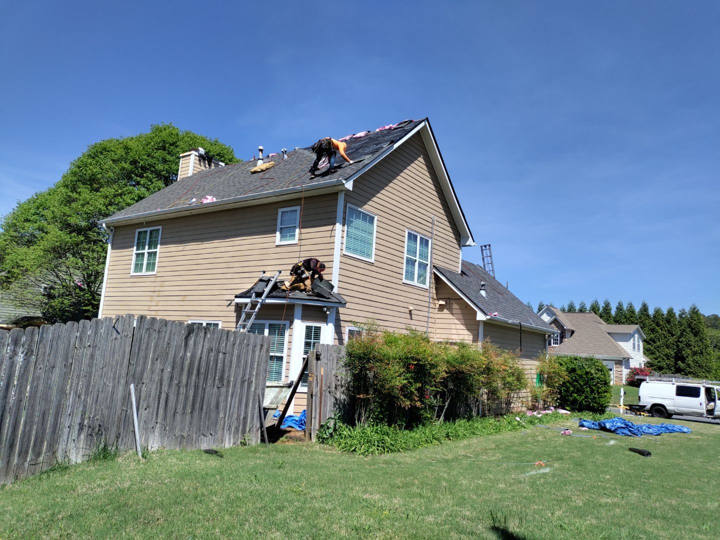 Residential Roof Replacement using Owens Corning TreDef Duration Williamsburg Grey by Inspector Roofing and Restoration