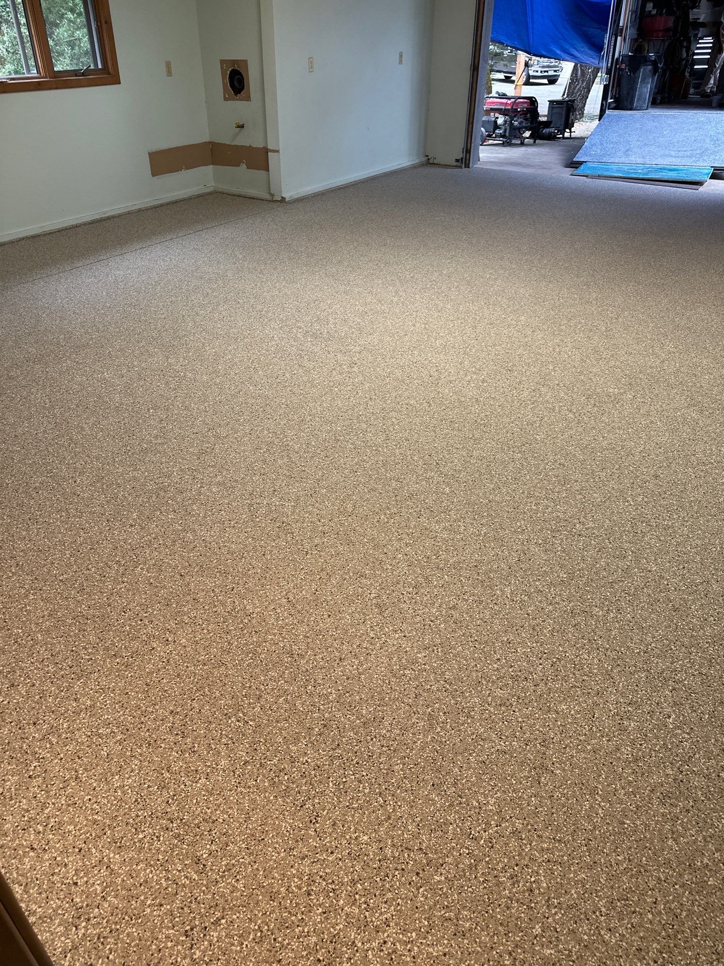 Full Garage and Interior Concrete Coating in Templeton by MGP Coatings
