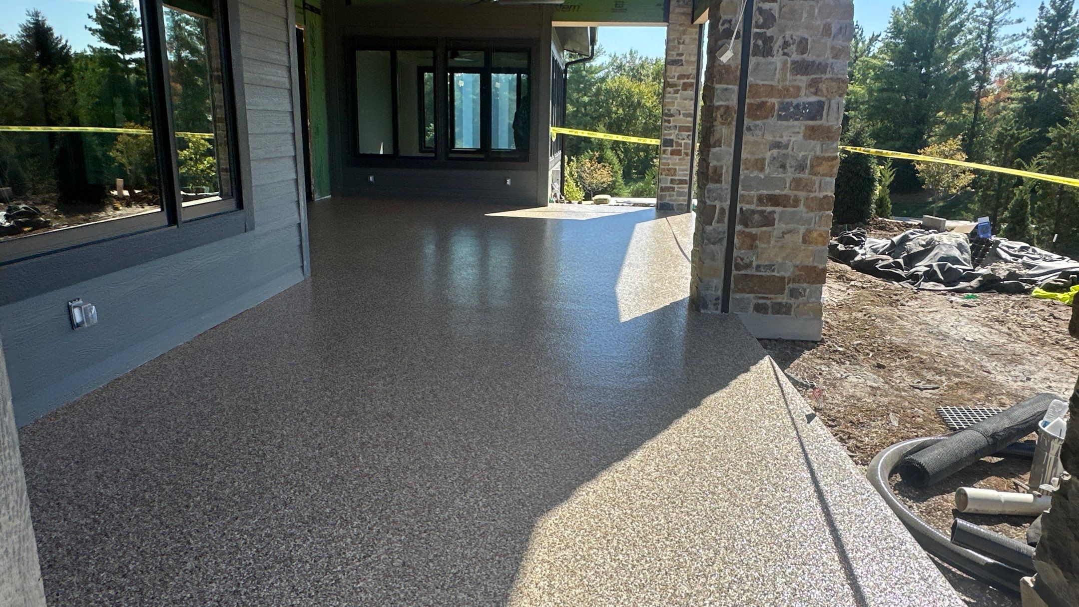 Check out how much a difference a new flake floor can make  by Banner Garage