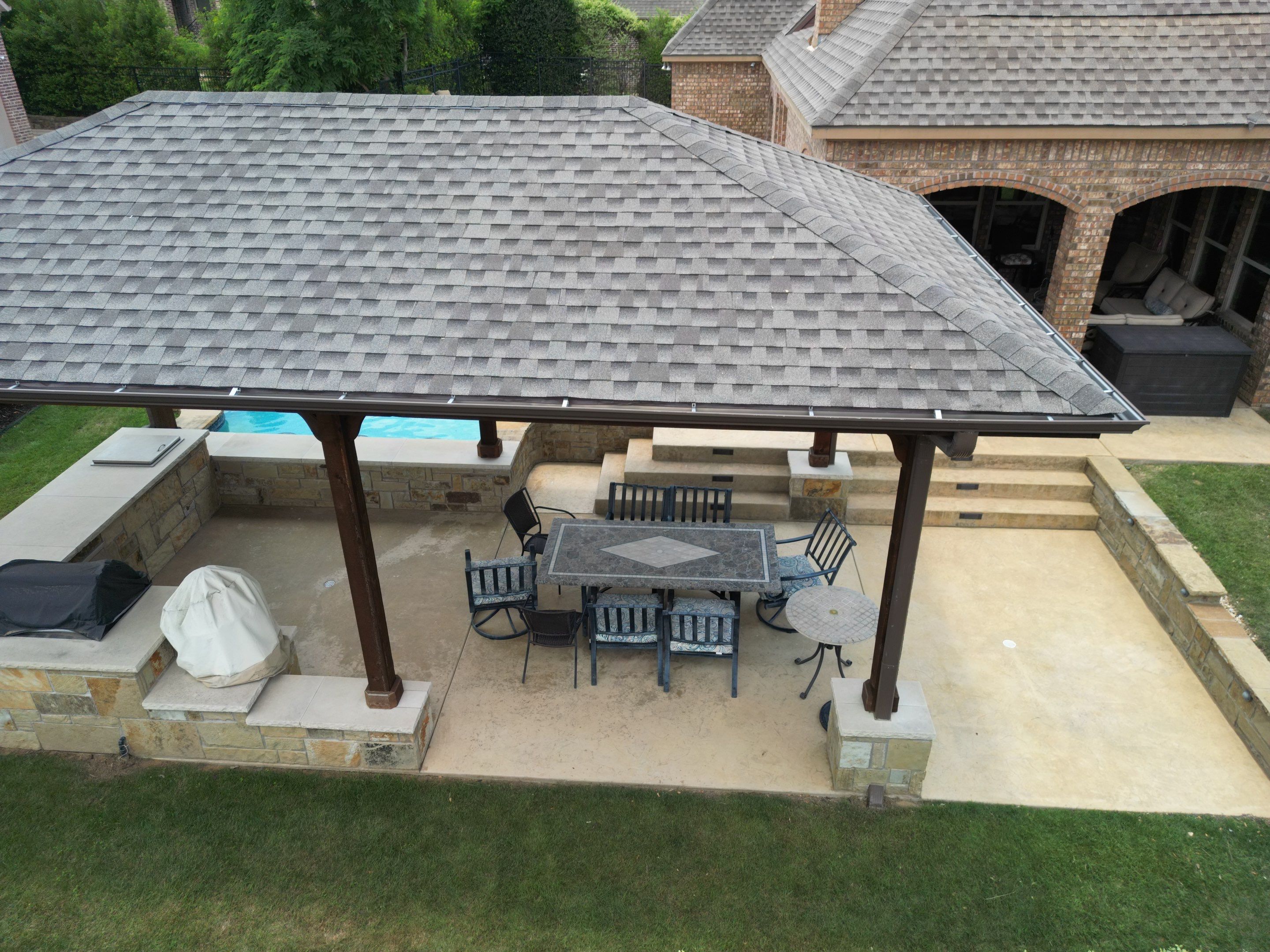 Beautiful Estate Remodel - Roof, Copper Gutters, Exterior Stain, Siding Replacement by First United Roofing & Construction
