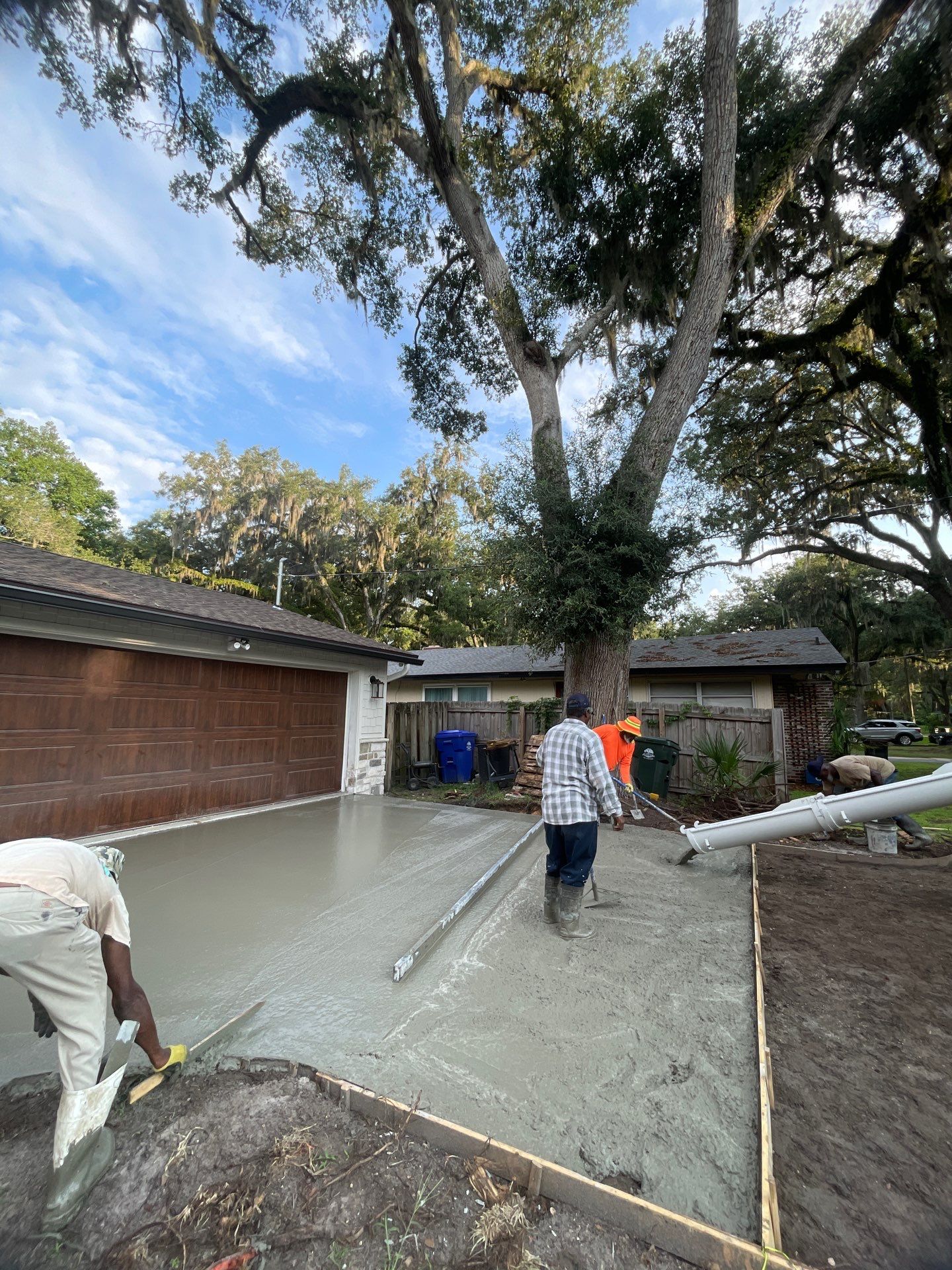 Concrete Driveway Replacement and Expansion in Orange Park by Burlington Concrete & Asphalt Inc