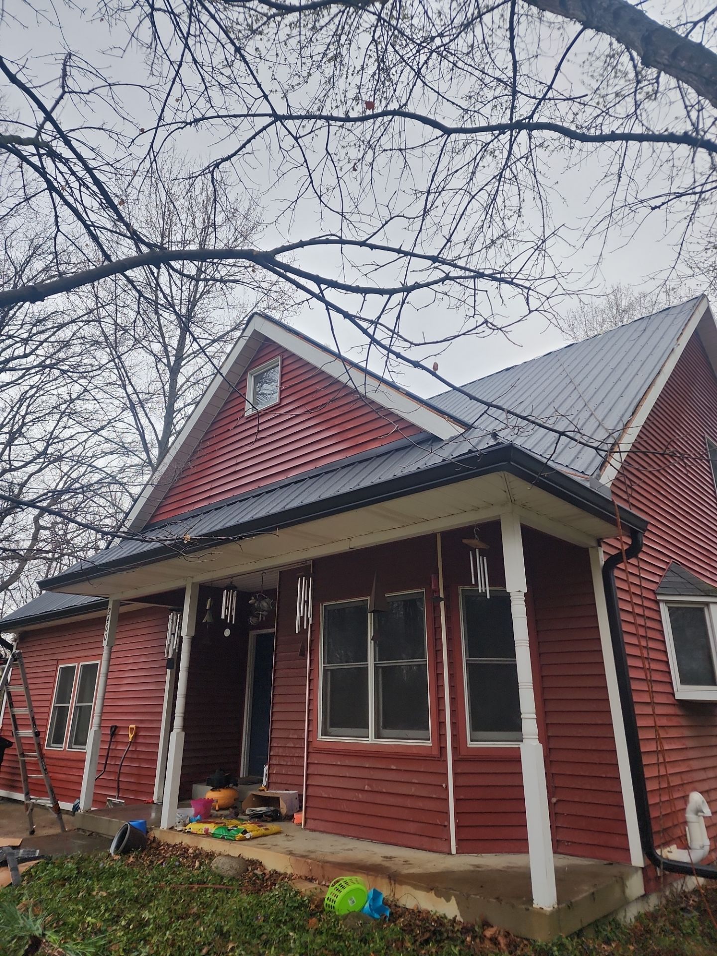Exposed Fastener Metal Roof Replacement in Noblesville, IN by 4Ever Metal Roofing