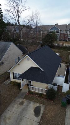 Roof replacement and interior repair by hail and wind damage by Just Brilliant Restoration JBR