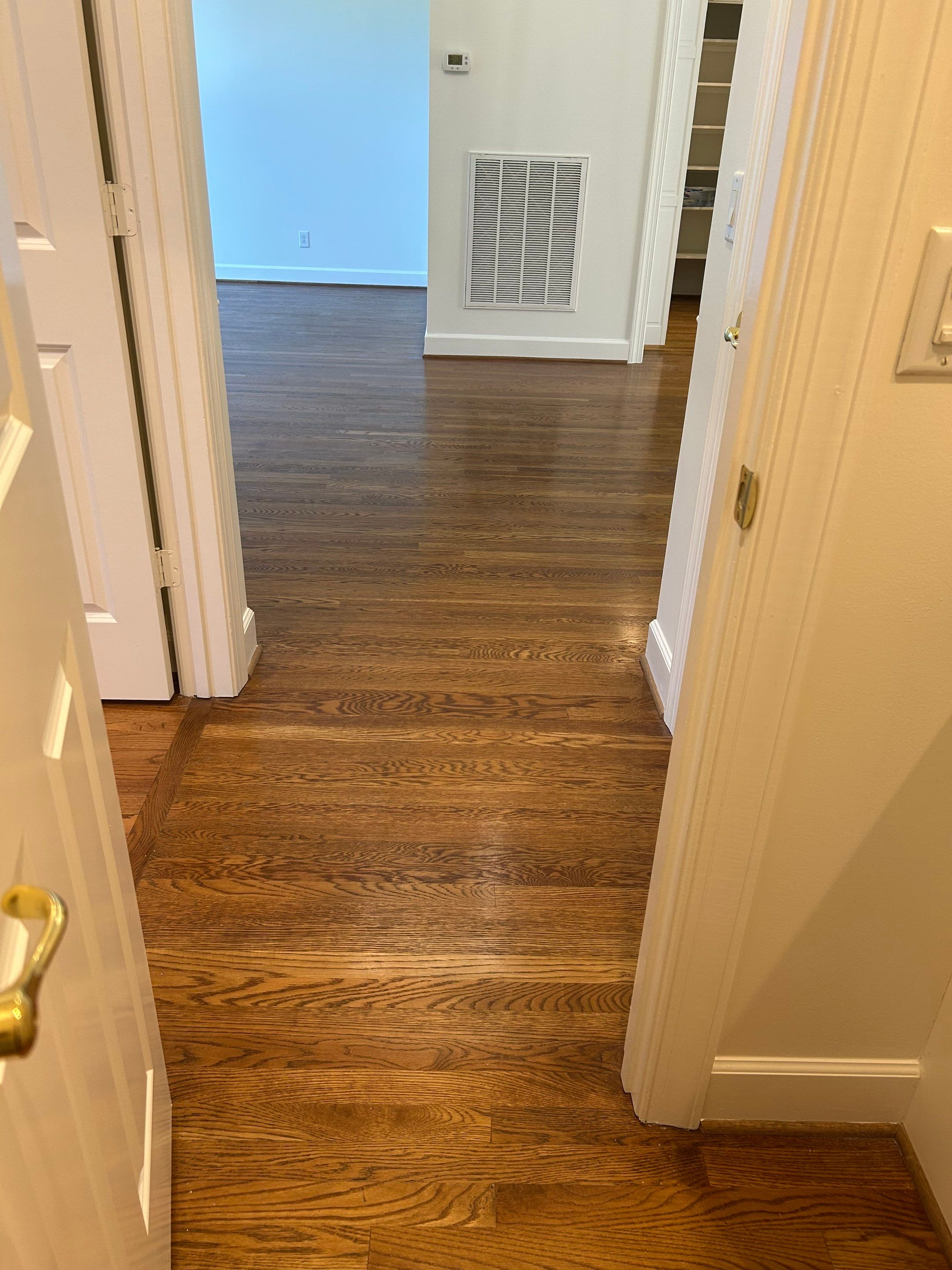 Harwood installation and refinish throughout by Footprints Floors of Nashville