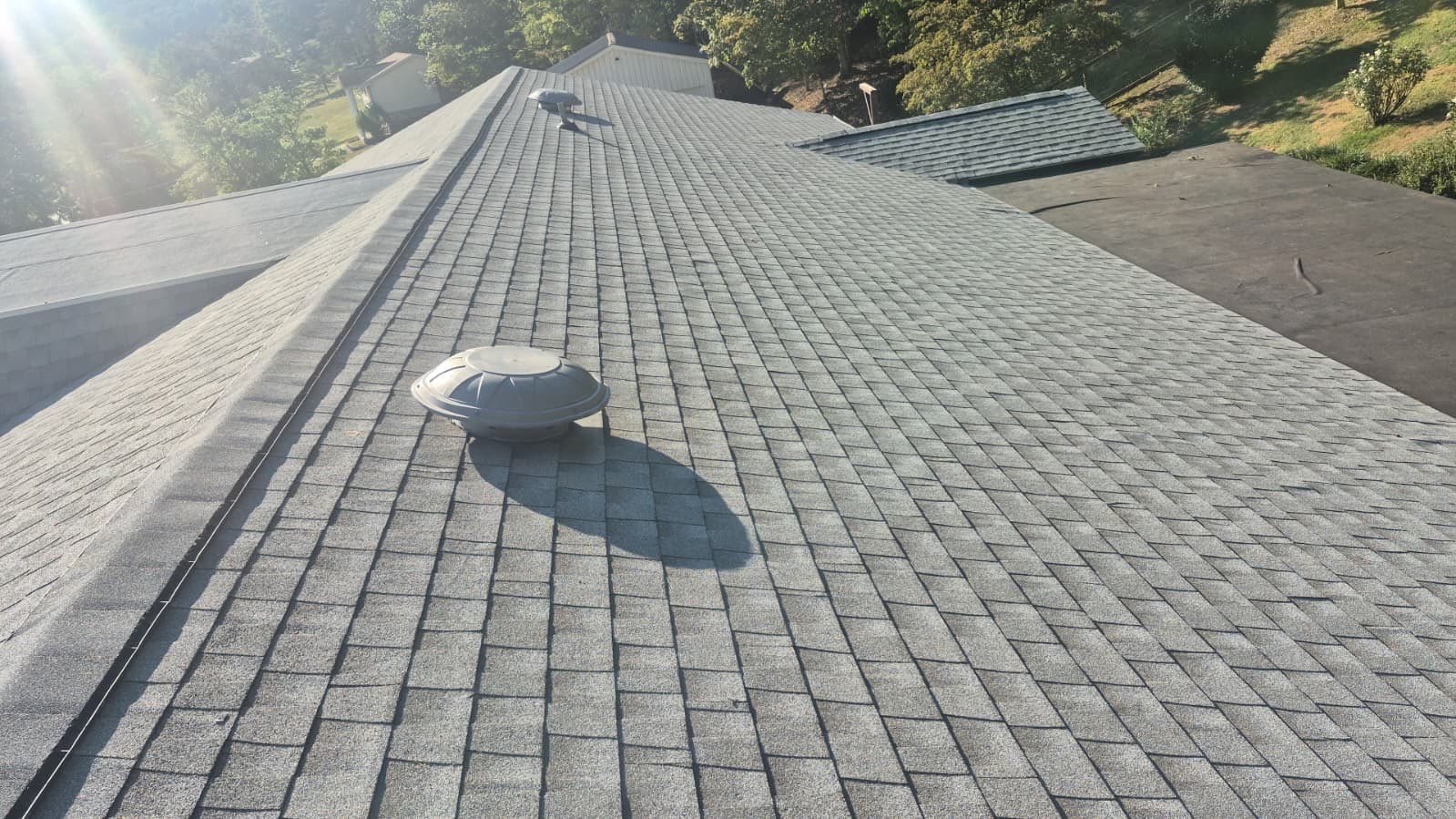 Residential Roofing Installation using GAF Timberline HDZ Fox Hollow Grey by Rainstoppers Roofing