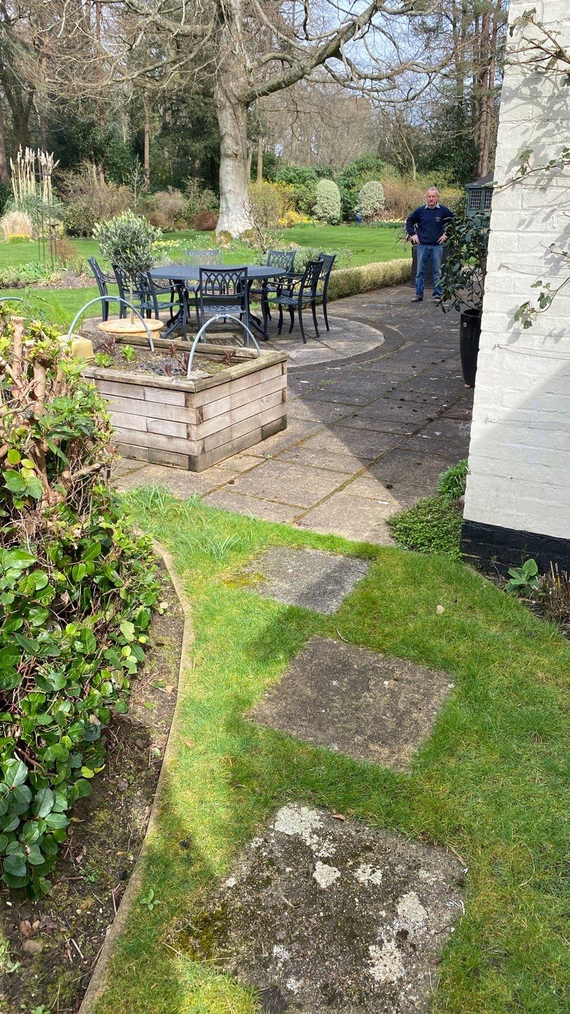 Patio Area Spring Clean using honda 21 ltr/min by Ges Exterior Cleaning ltd