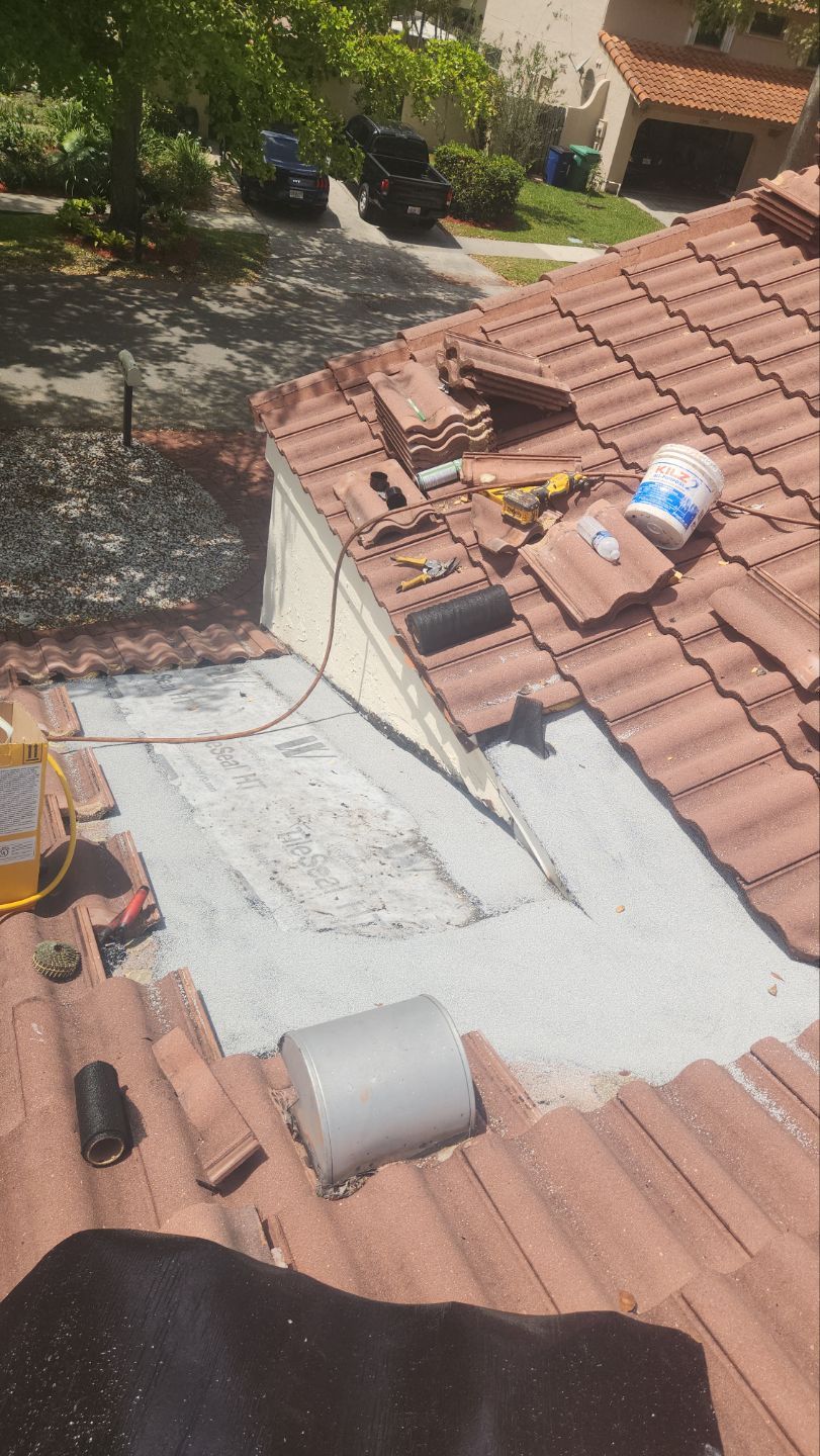 Clay Tile Roof Leak Repair and Sheathing Replacement in Hollywood by Aastro Roofing