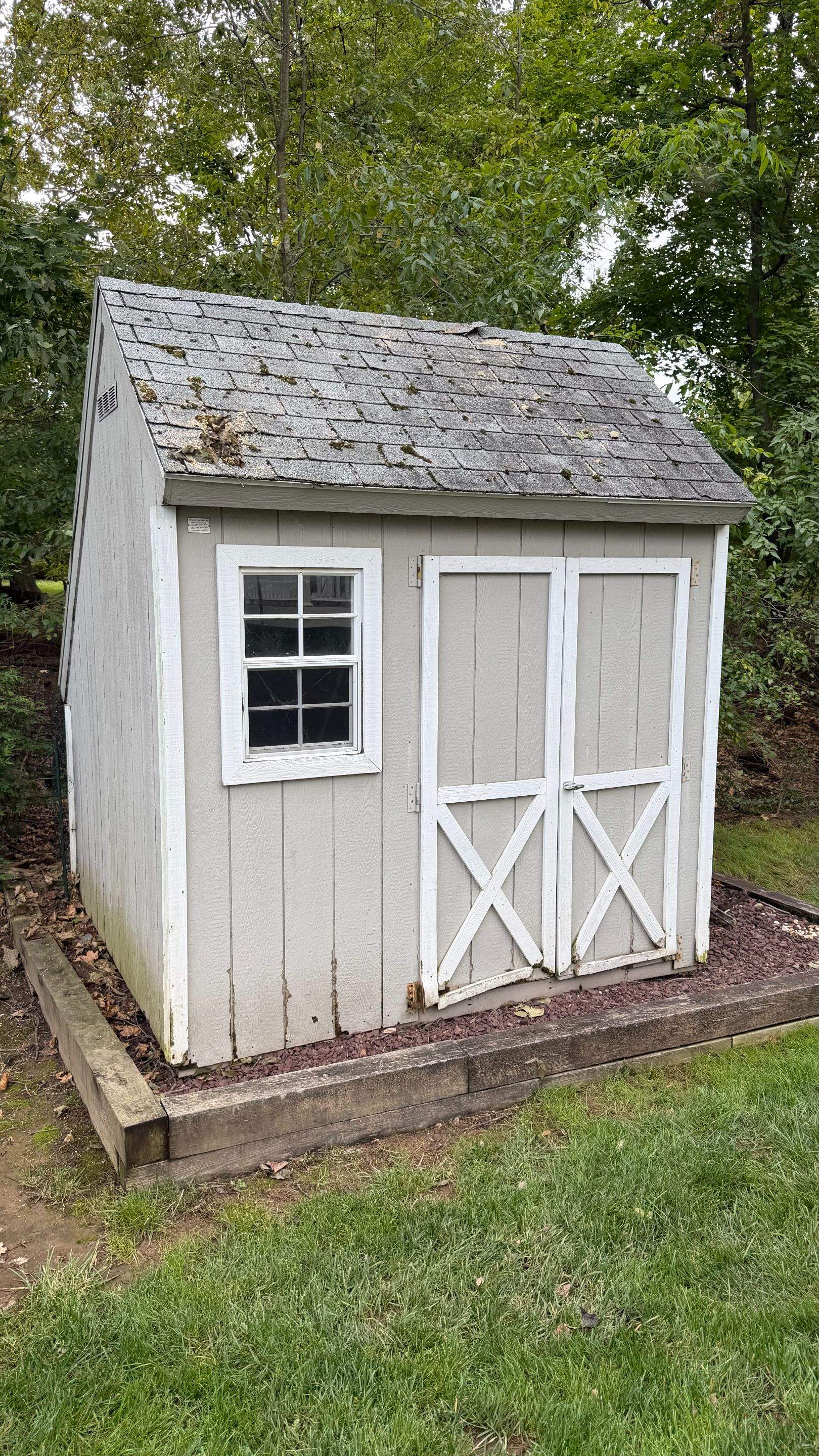Asphalt Shingle Shed Roof Replacement and Sheathing Repair in Warrington by Stofan Construction LLC