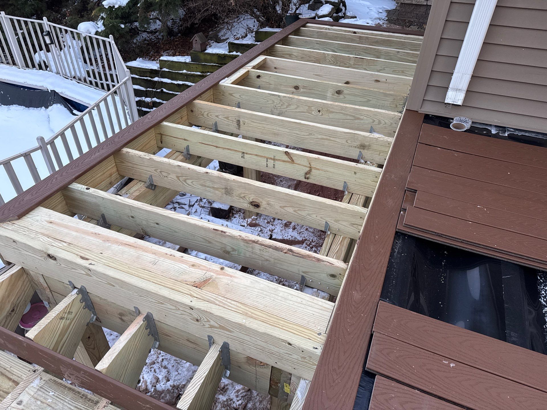 Complete deck replacement by Esh Builders