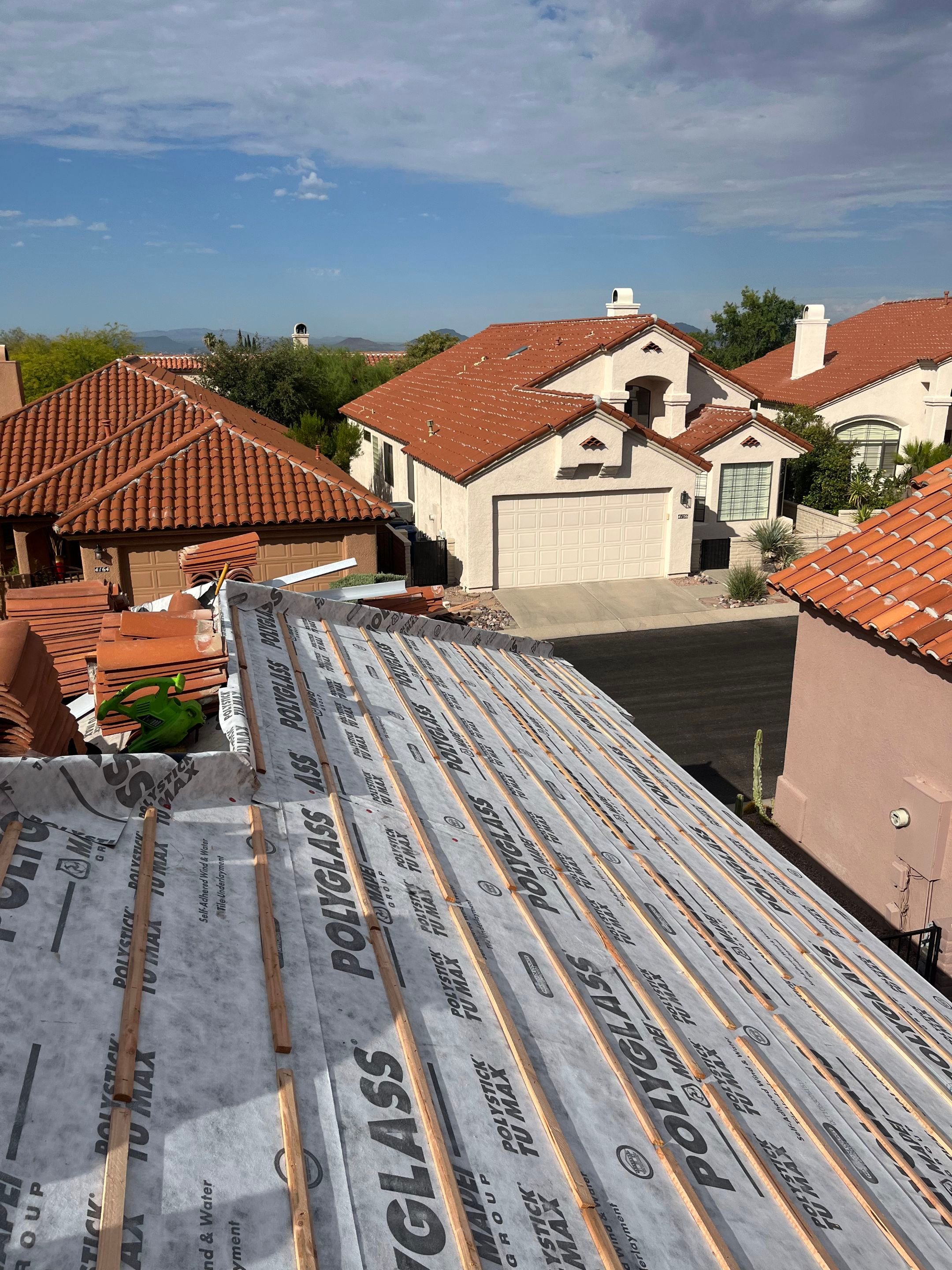 Residential Tile Roof Replacement and Decking Repair in Tucson- 85718 by West Coast Roofing AZ