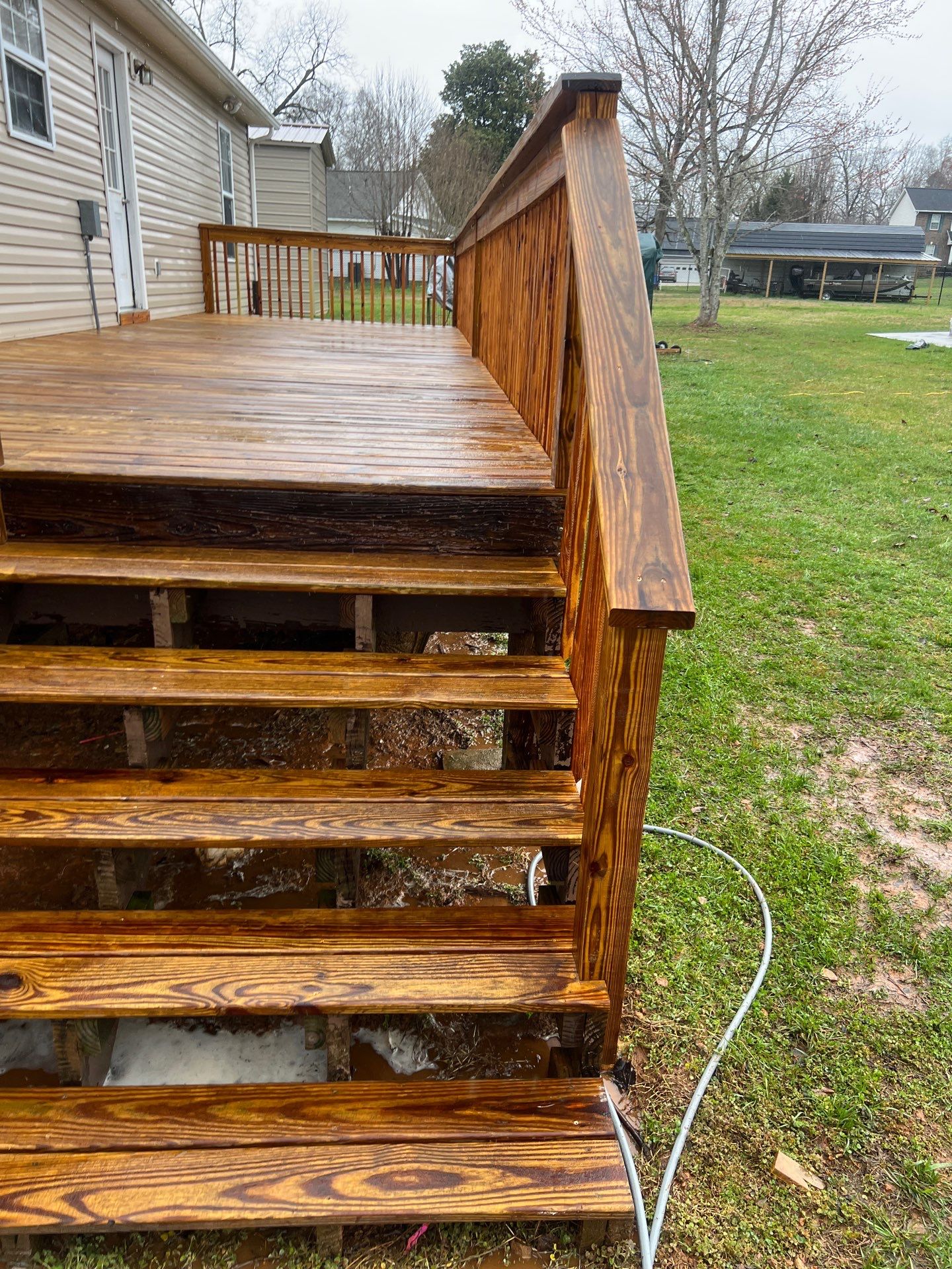 Coated Deck using Wood Sealant by DuraSeal