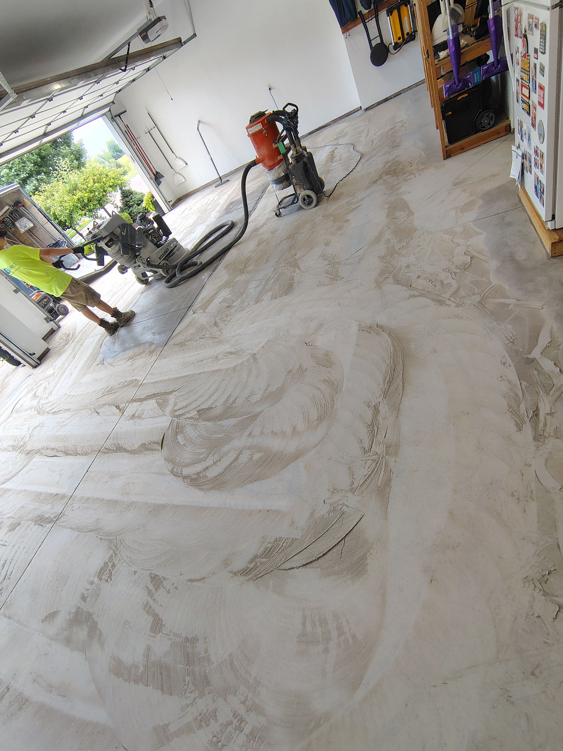 Coyote Garage Floor Coating in Sioux Falls by Select Painting, Coatings & Garage Cabinets