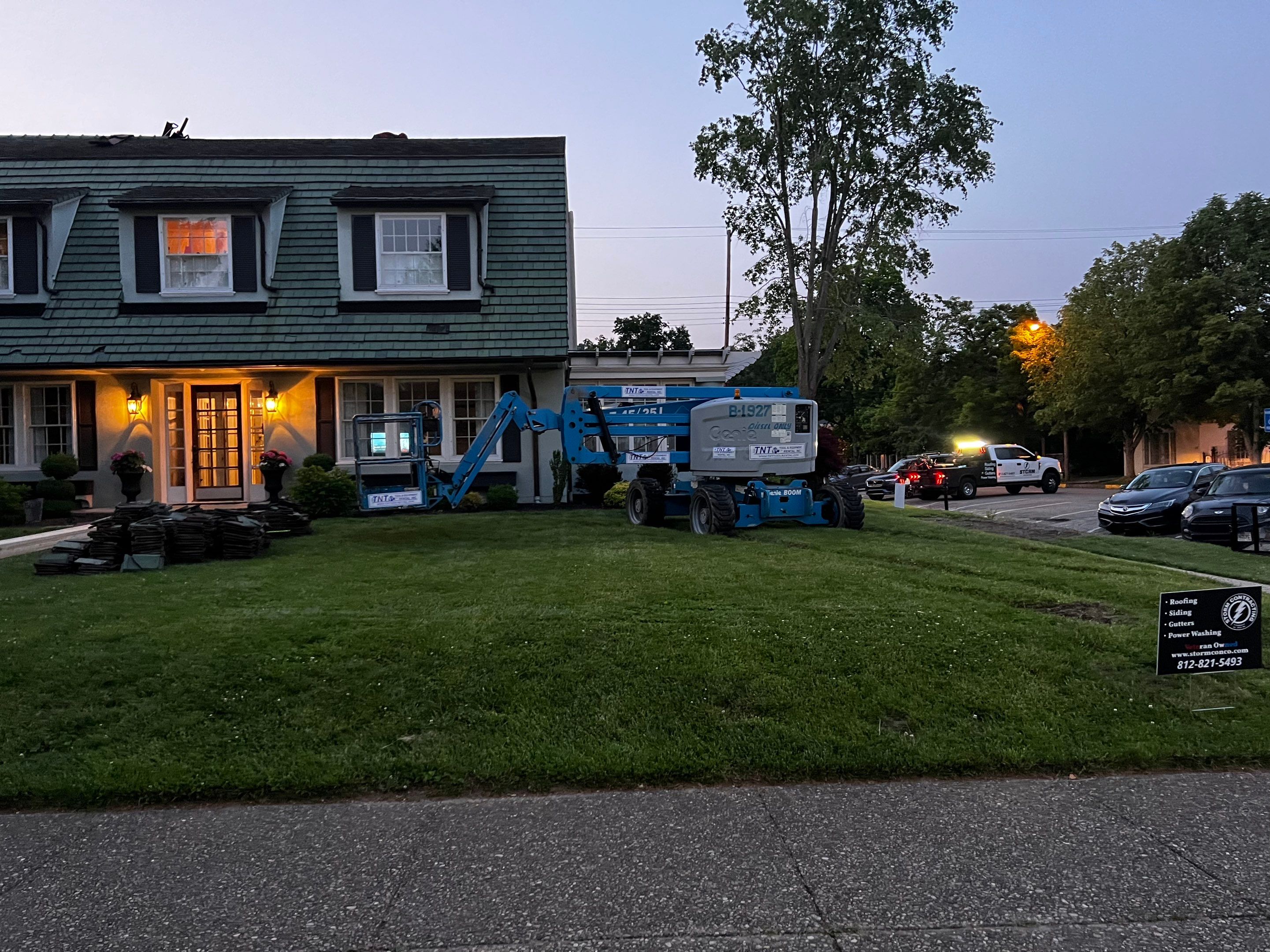 Slate removal/Cedar Shake replacement by Storm Contracting 