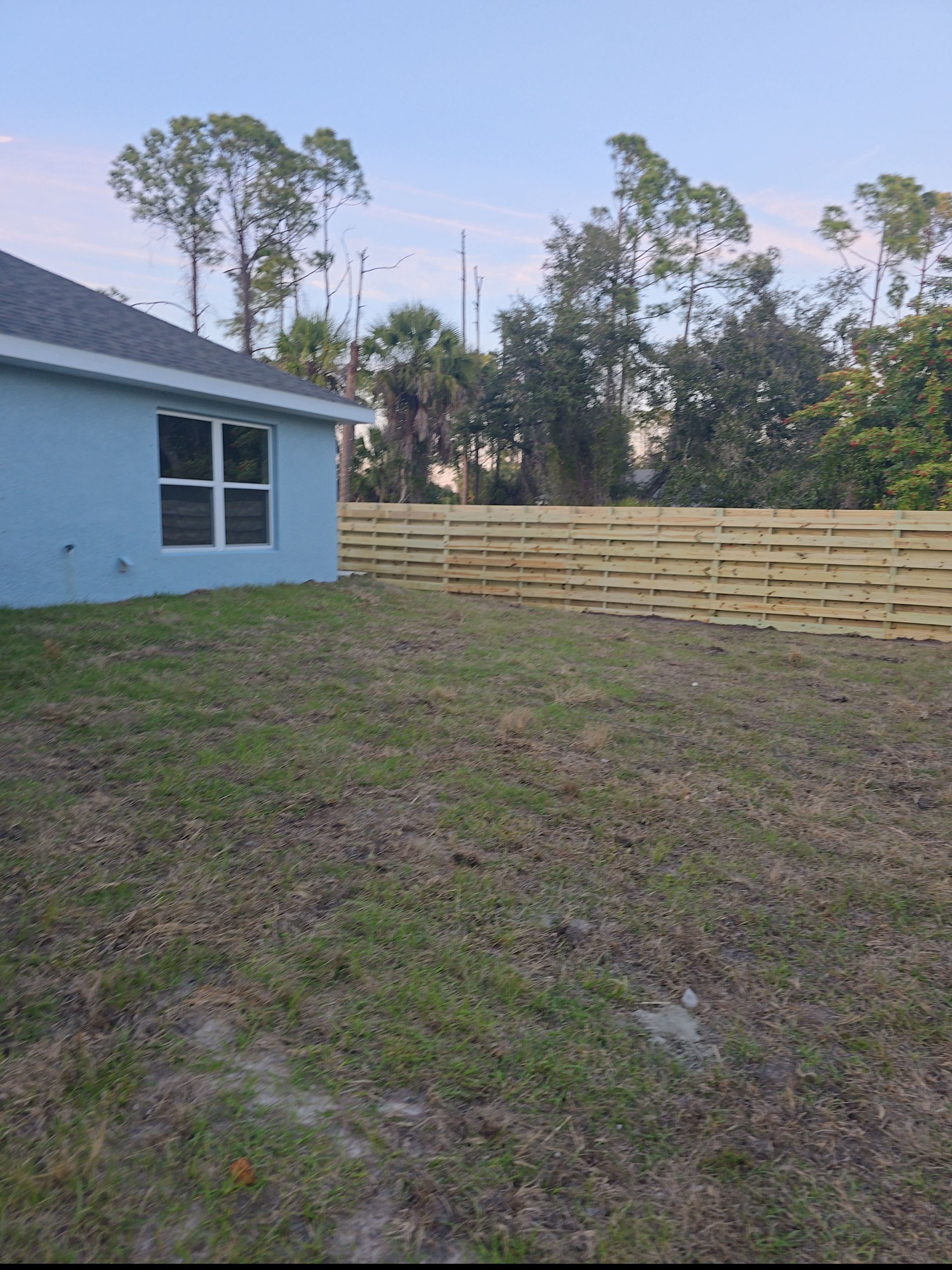 Horizontal Wood Shadowbox in North Port by True Fence LLC