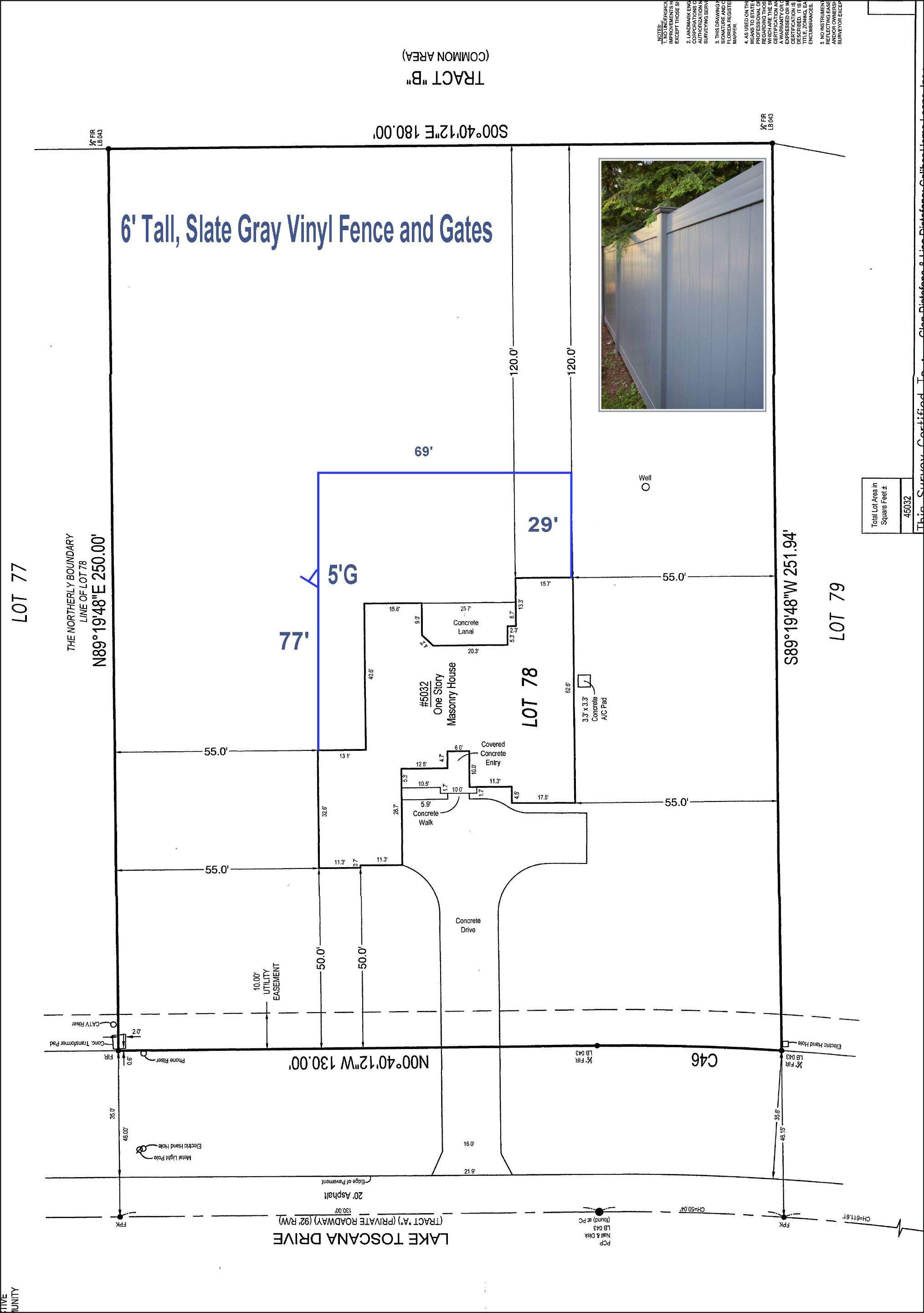 Wimauma, FL 6ft. Tall Slate Gray Vinyl Privacy  by Asap fence and gates, LLC