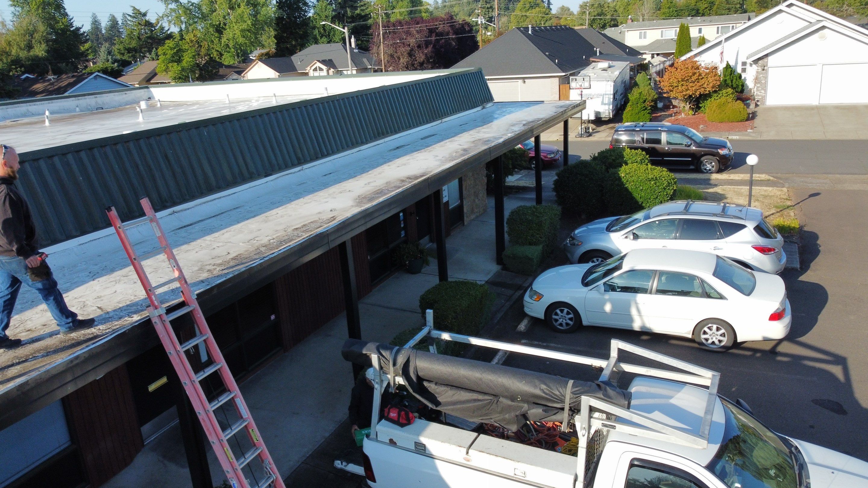 Commercial Roofing Installation using GAF 60Mil TPO  by Orezona Building & Roofing Company, Inc.