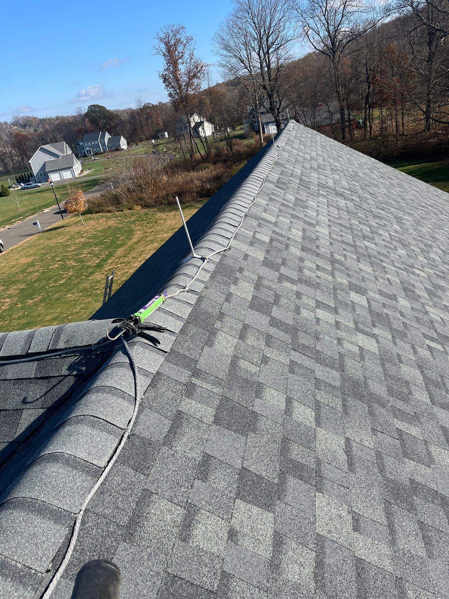 Commercial Roofing Installation using Owens Corning TruDefinition Duration - Estate Gray by A Plus Exterior