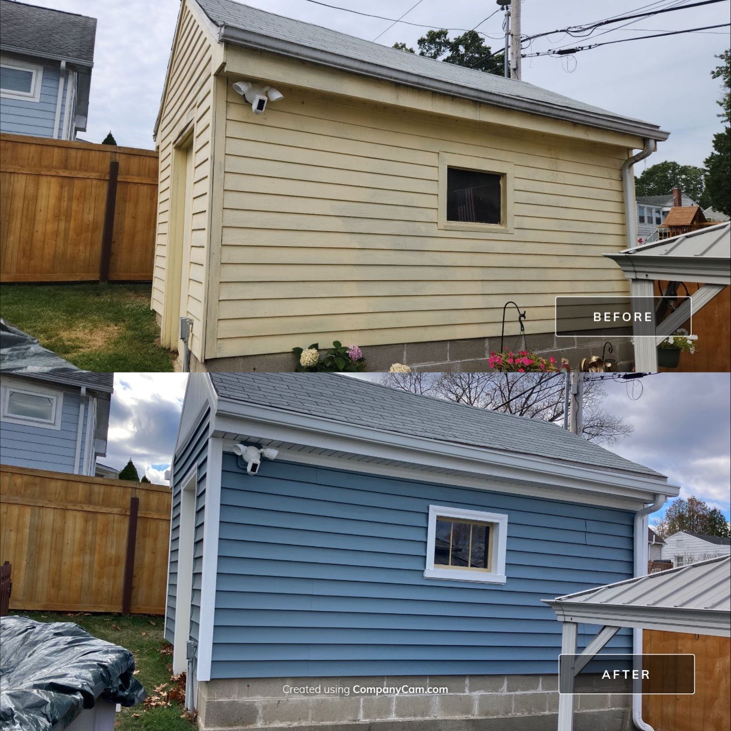 Beautiful Siding update with Cert. Monogram D/4 x 12'6" Clapboard, Wedgewood Blue by DiGiorgi Roofing and Siding Inc