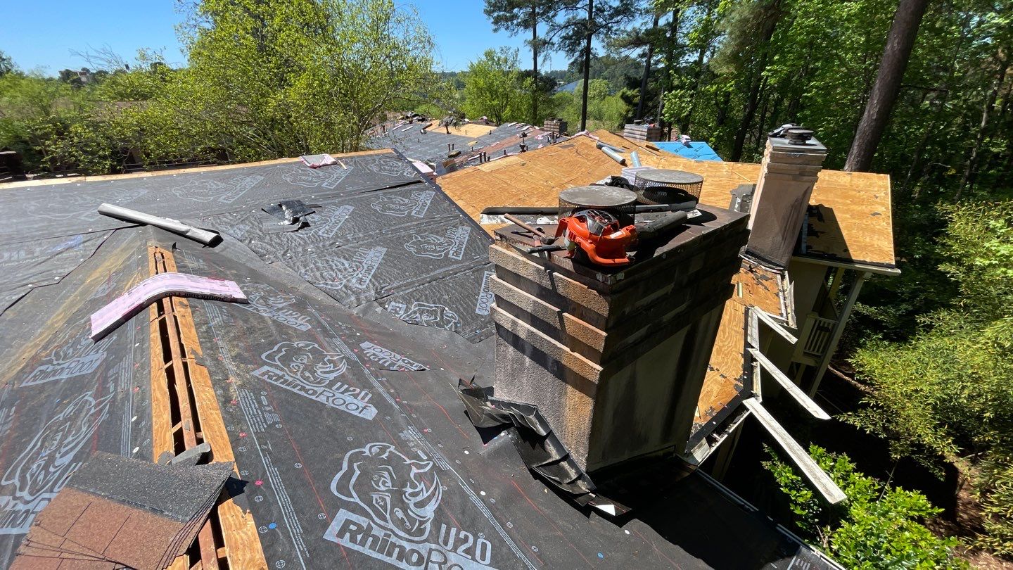 Commercial Roofing Installation using Owens Corning Autumn Brown by Inspector Roofing and Restoration