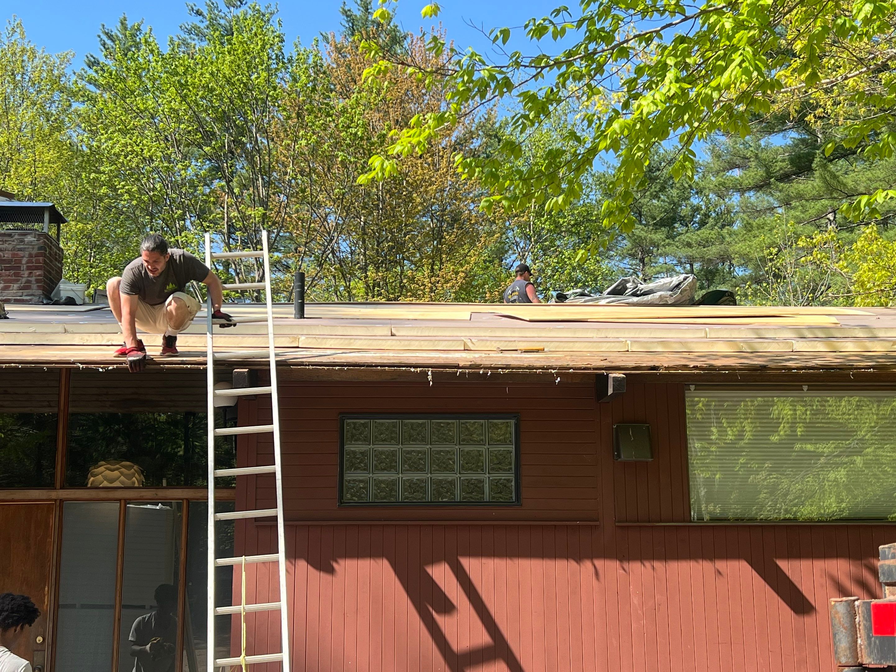 Warm Roof Install On a Deck Home by Tall pine roofing
