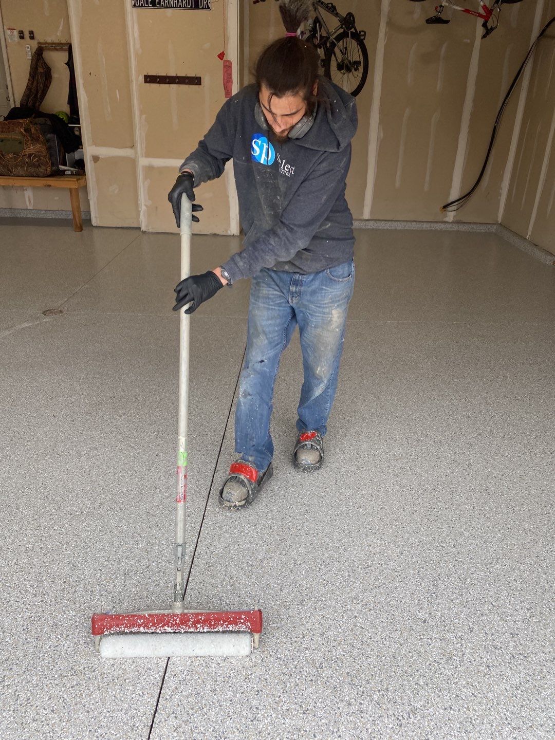 Garage using Mount Everest by Select Painting, Coatings & Garage Cabinets