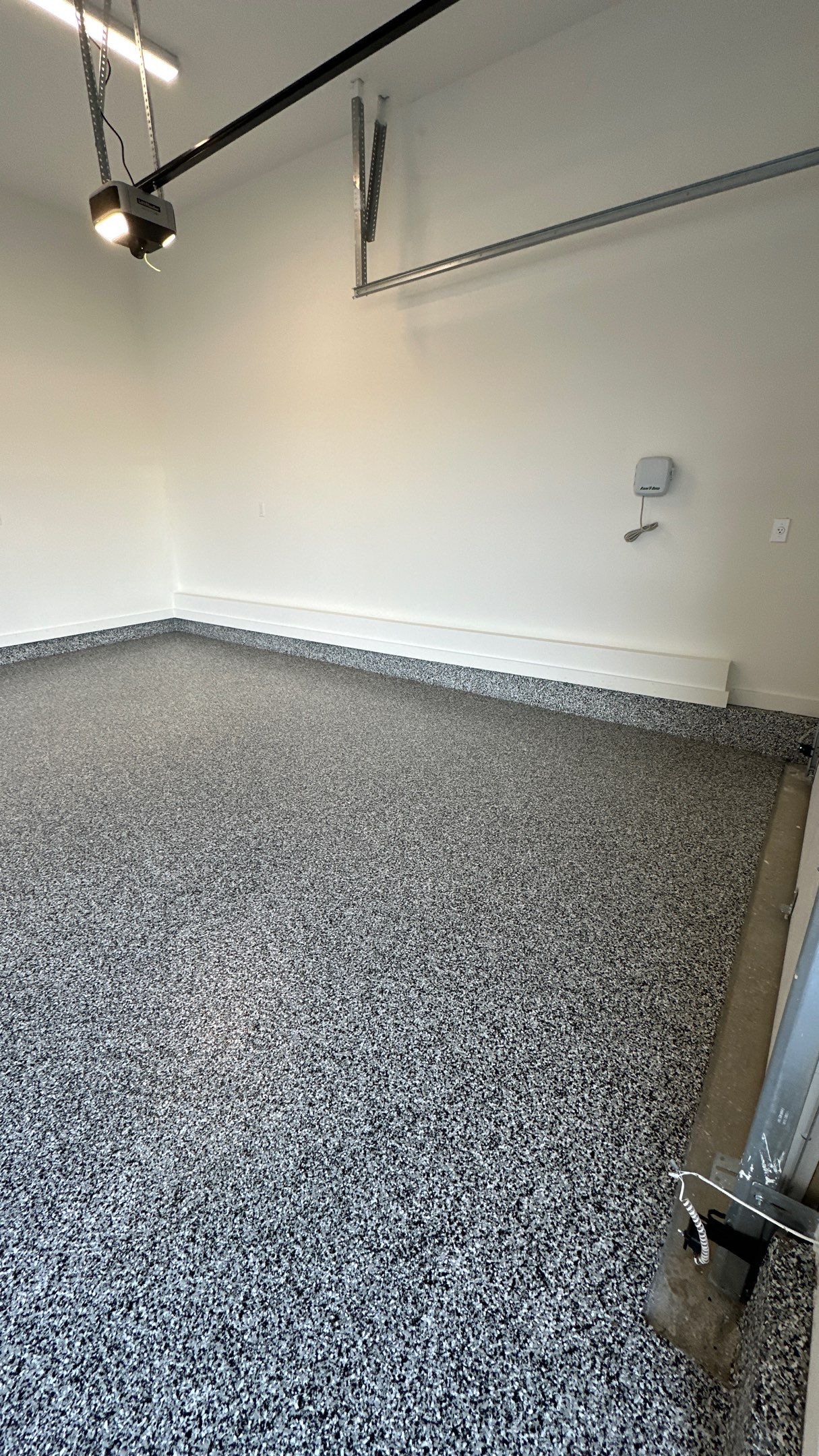 Domino Floors just offer a nice clean look. Wow! by Banner Garage