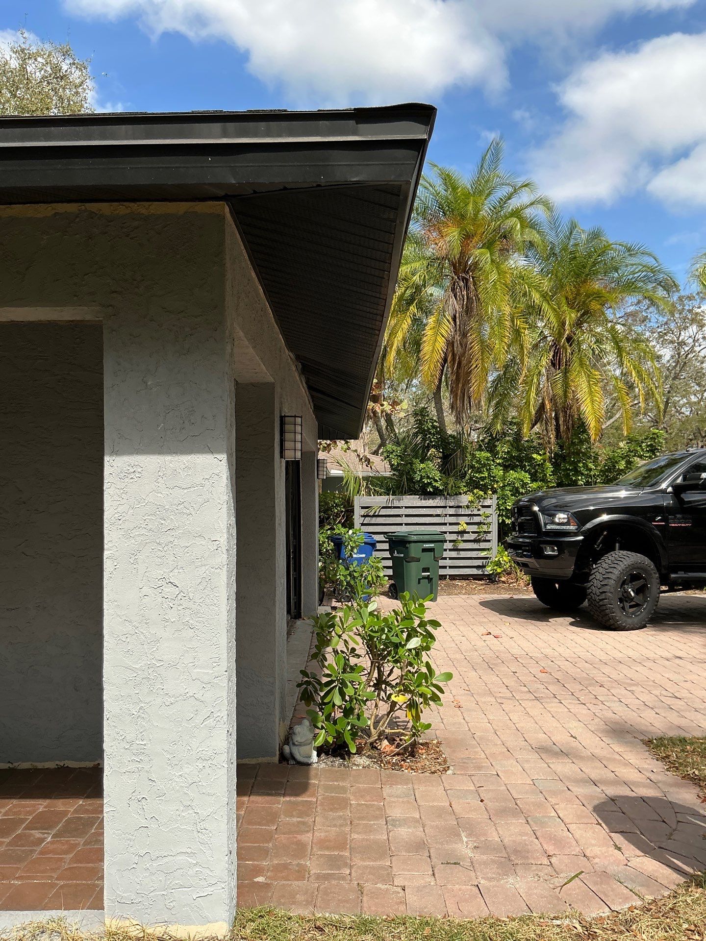 Gutter Repair Service in Sarasota FL - Black Soffit by Gutter Professors