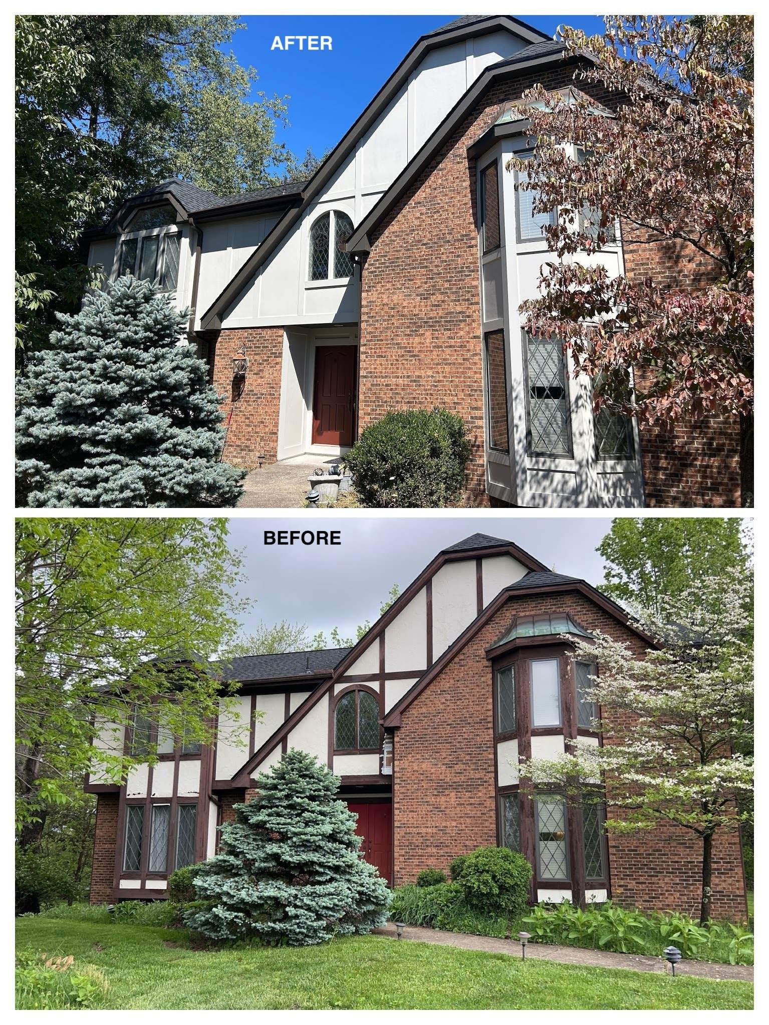 Tudor Style Exterior Home Remodel in Pittsburgh by Ideal Siding Pittsburgh