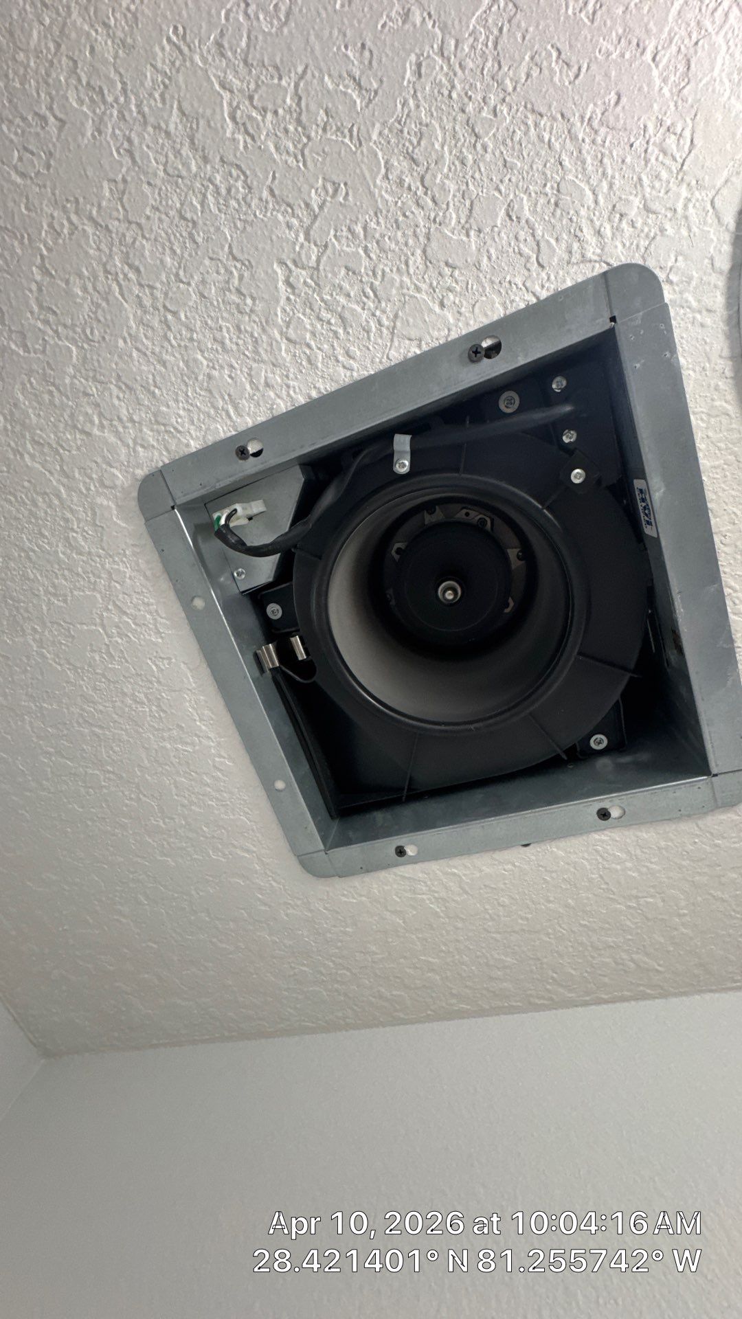 Air Duct Bath Fan Exhaust Cleaning in Orlando by Hygienic Air, Inc